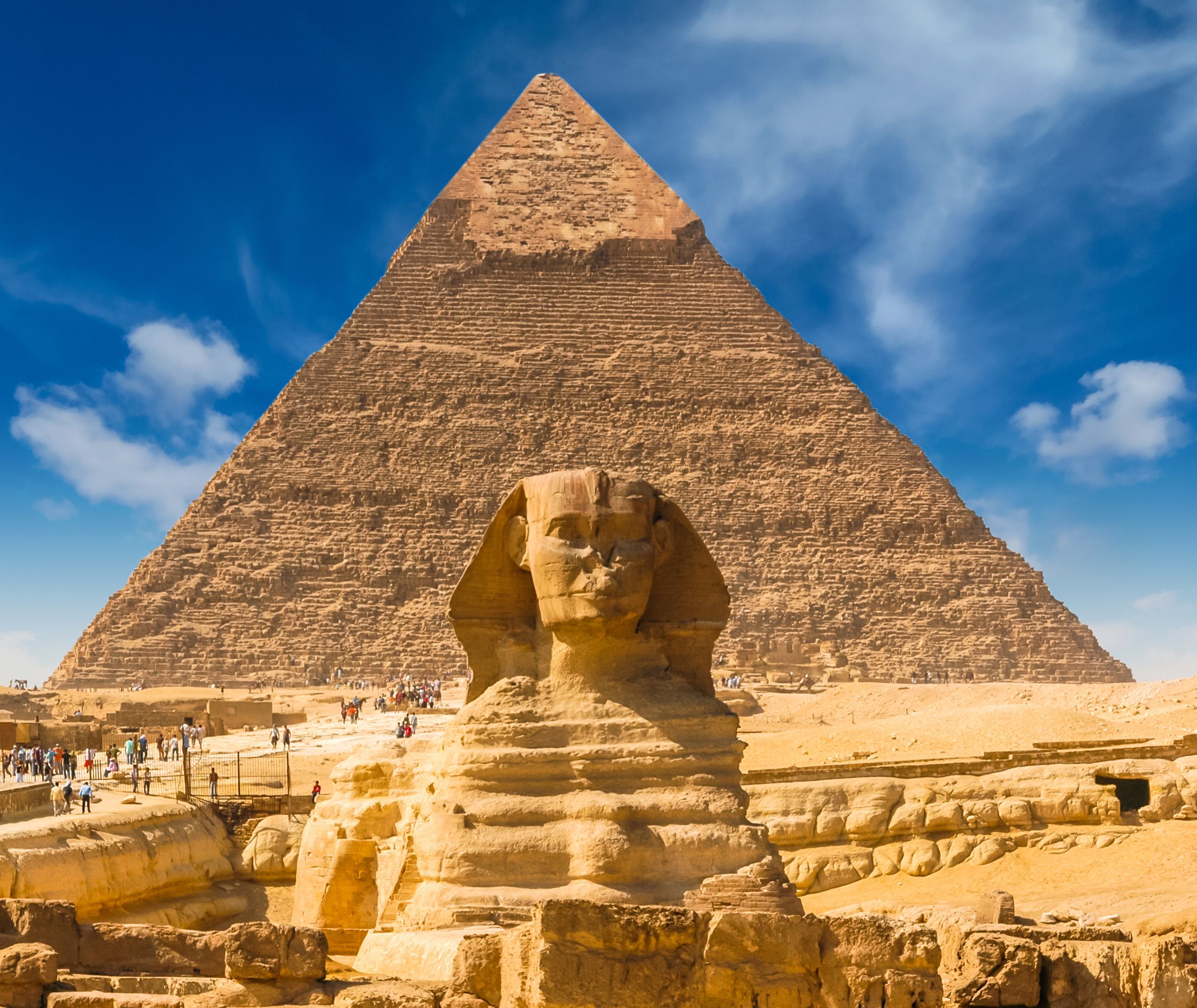 Egypte-Cairo-Gizeh-Piramide-Cheops-Sfinx