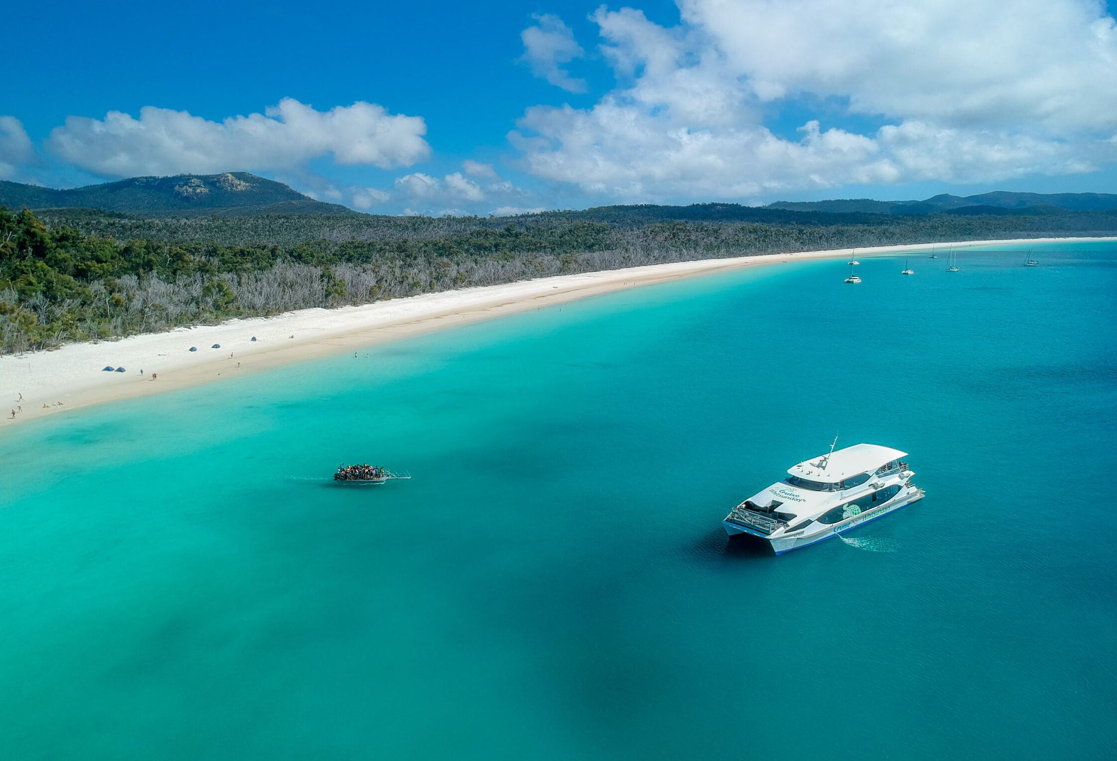 Cruise naar Whitehaven Beach in de Whitsundays in Australie