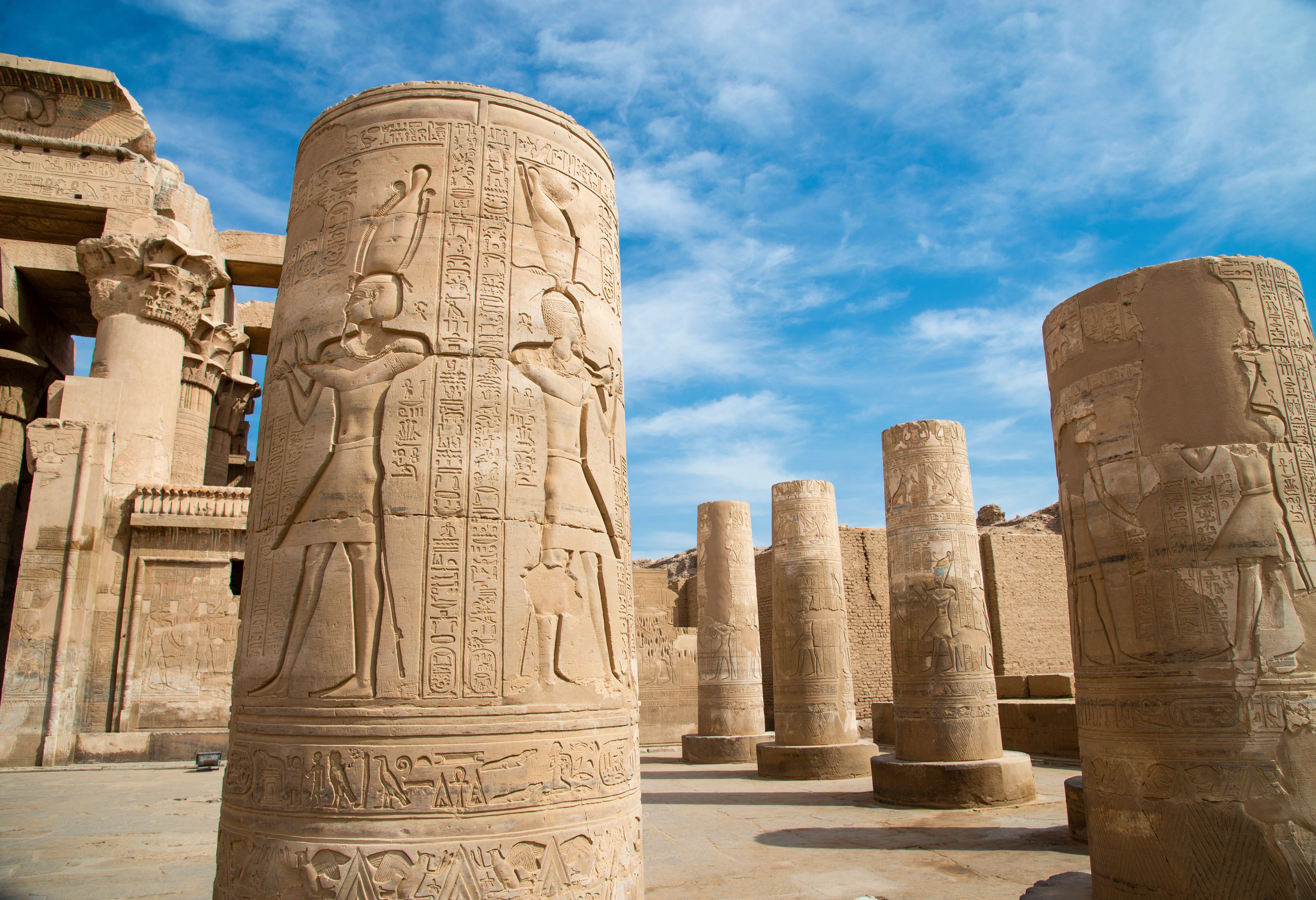 Pilaren van Kom Ombo tempel