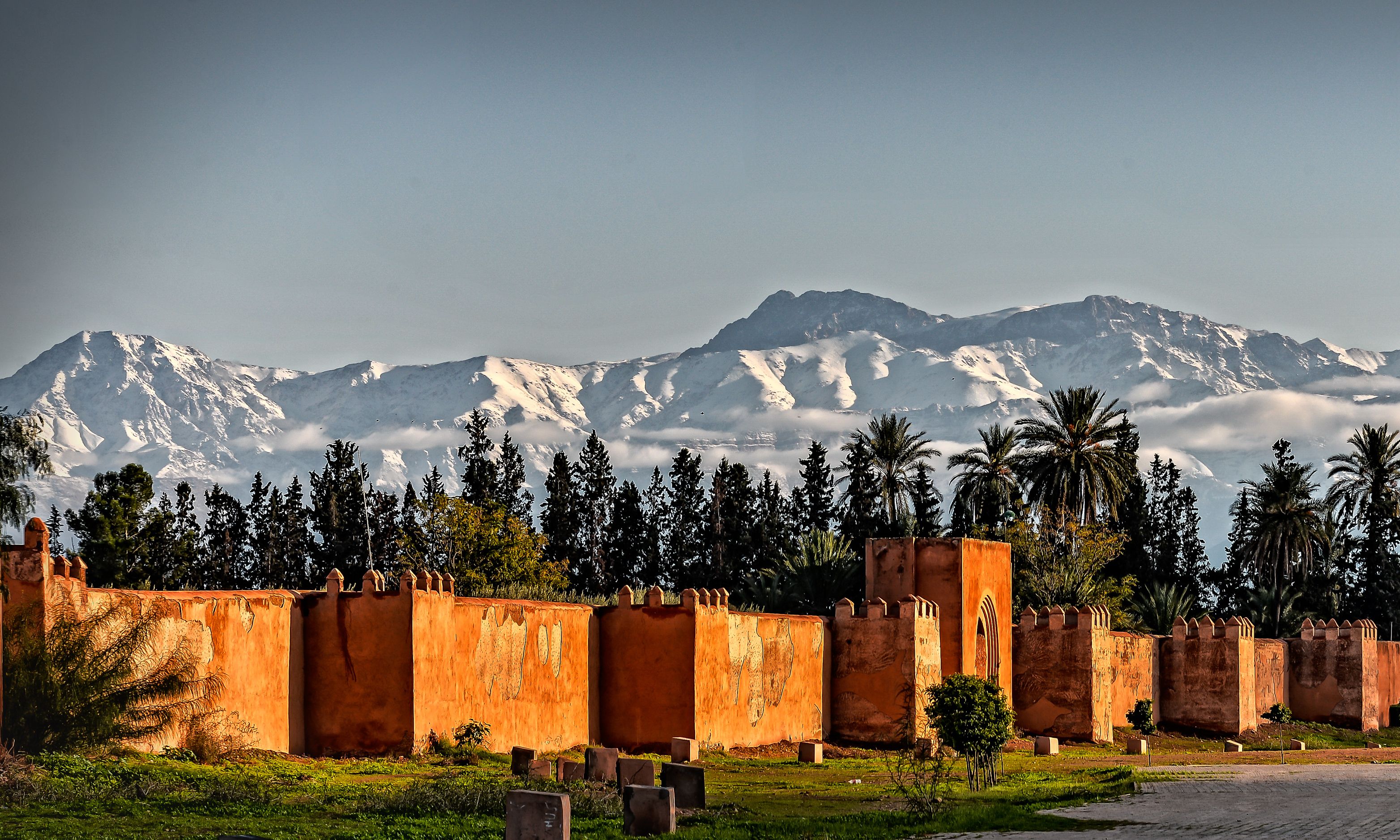 Marokko-Marrakesh-oude-stadsmuren