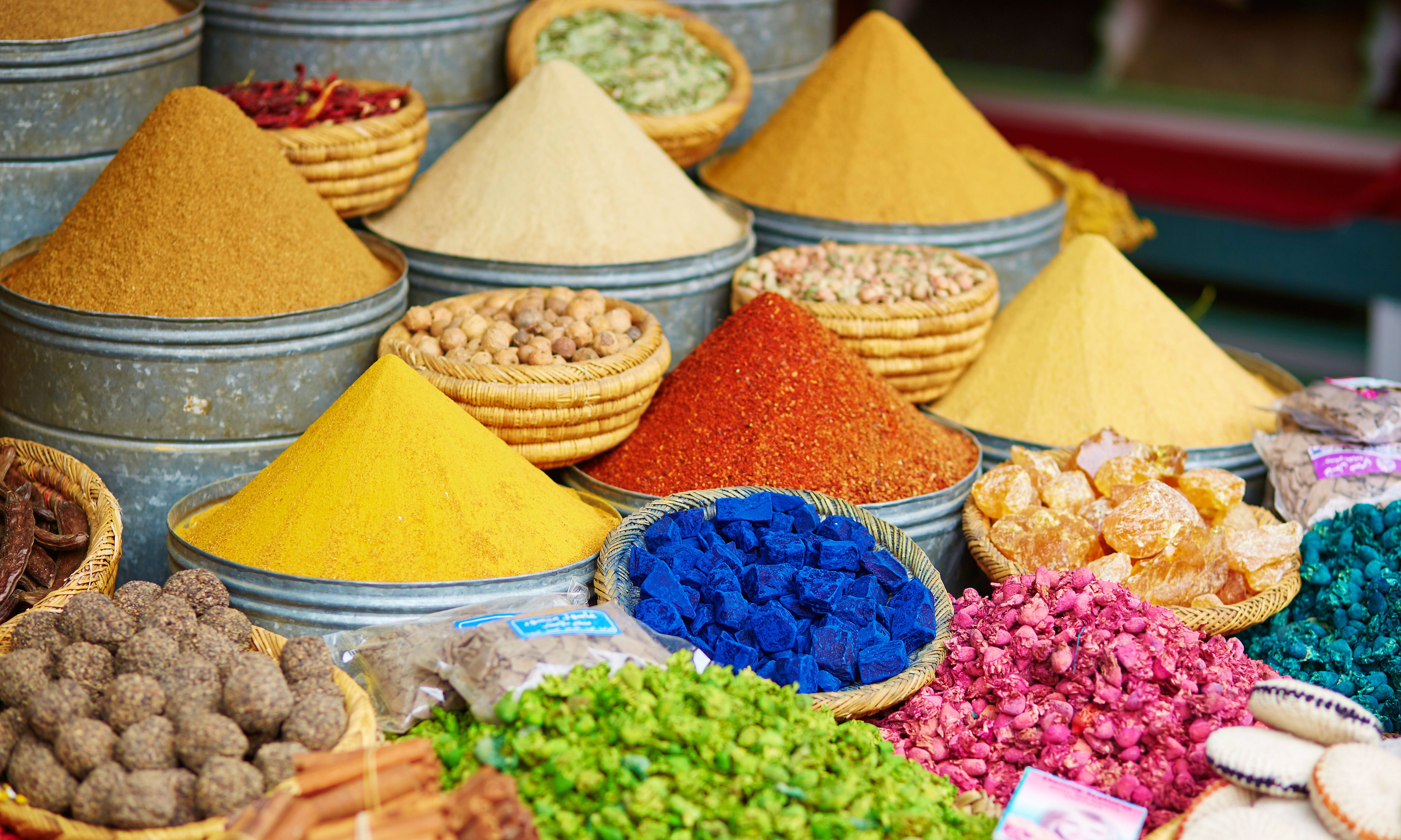 Marokko-Marrakesh-medina-kruiden