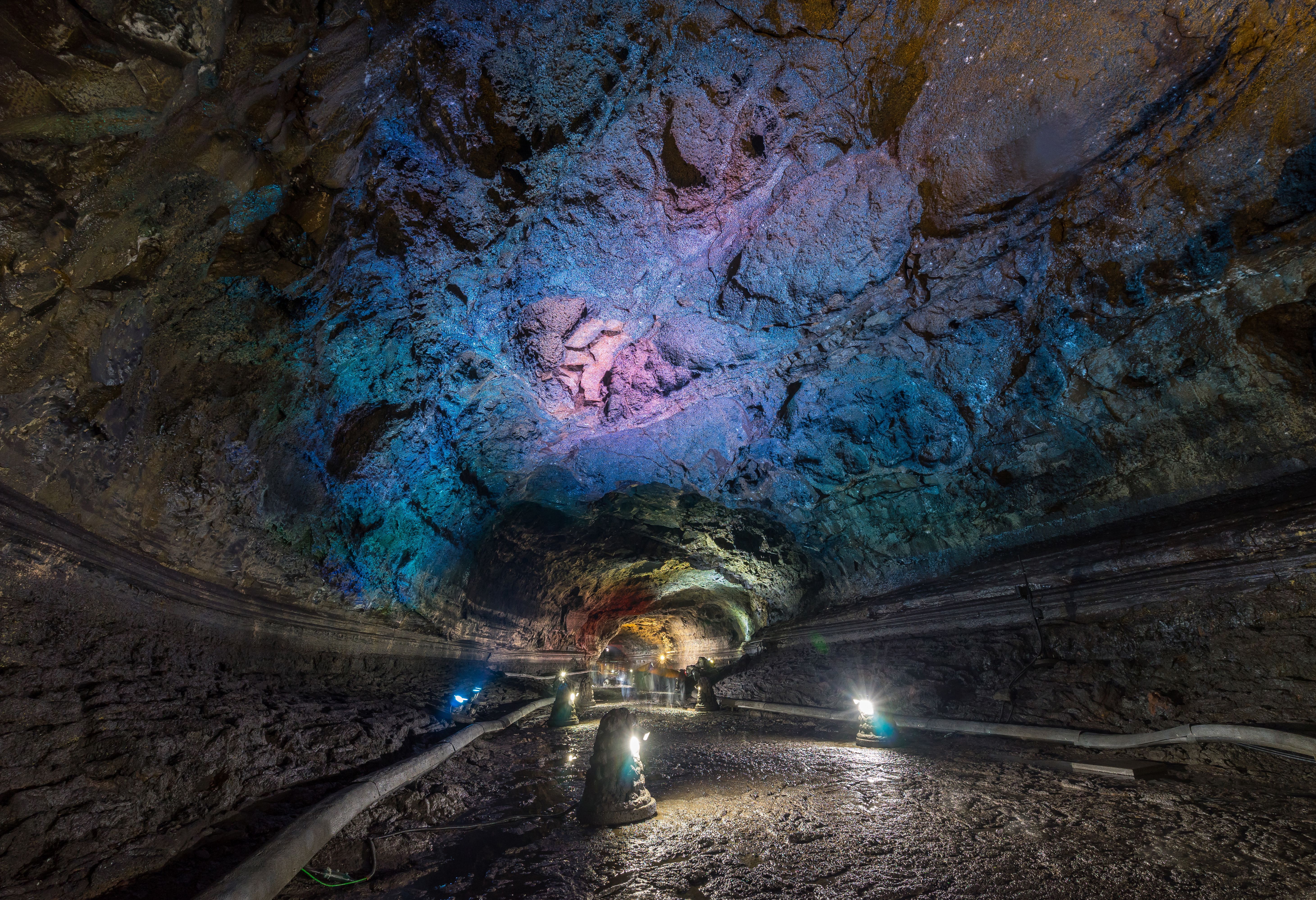 Manjanggul Lava tunnel Jeju Island