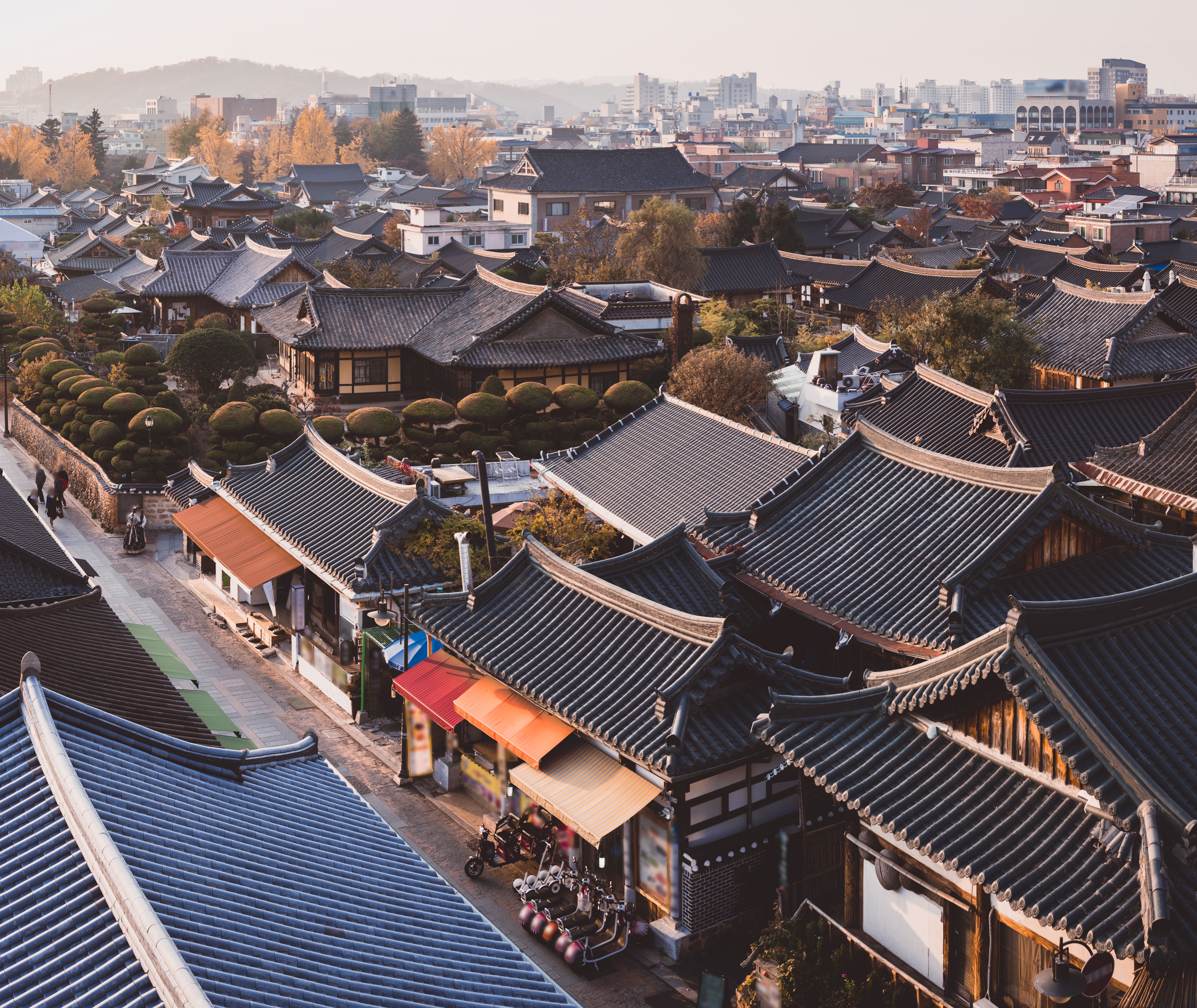 Zuid-korea-Jeonju-Hanok-village-straatbeeld-2