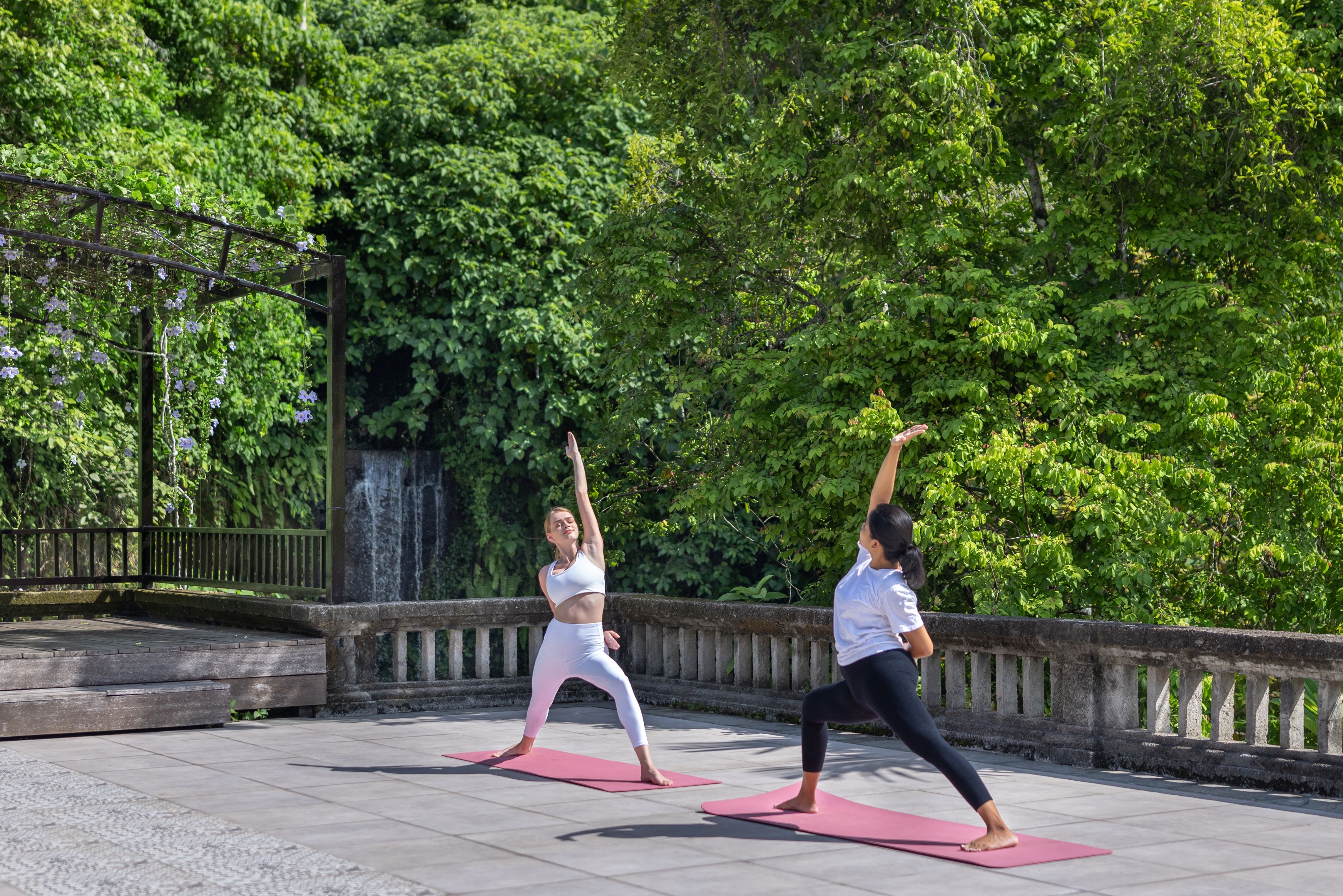 Yoga in het Santi Mandala in regio Ubud op Bali