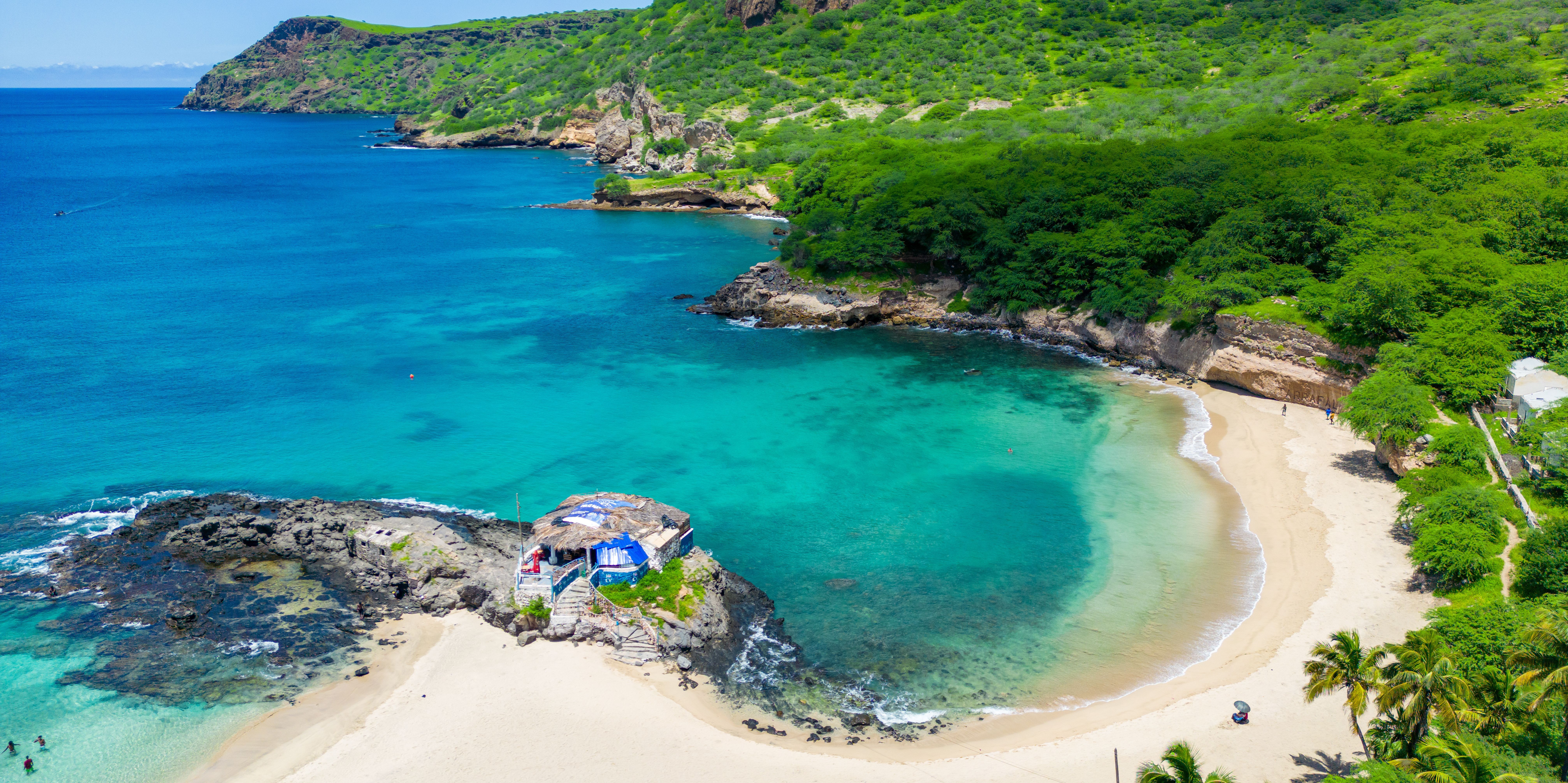 Kaapverdie-Santiago-Rarrafal-Turquoise-baai
