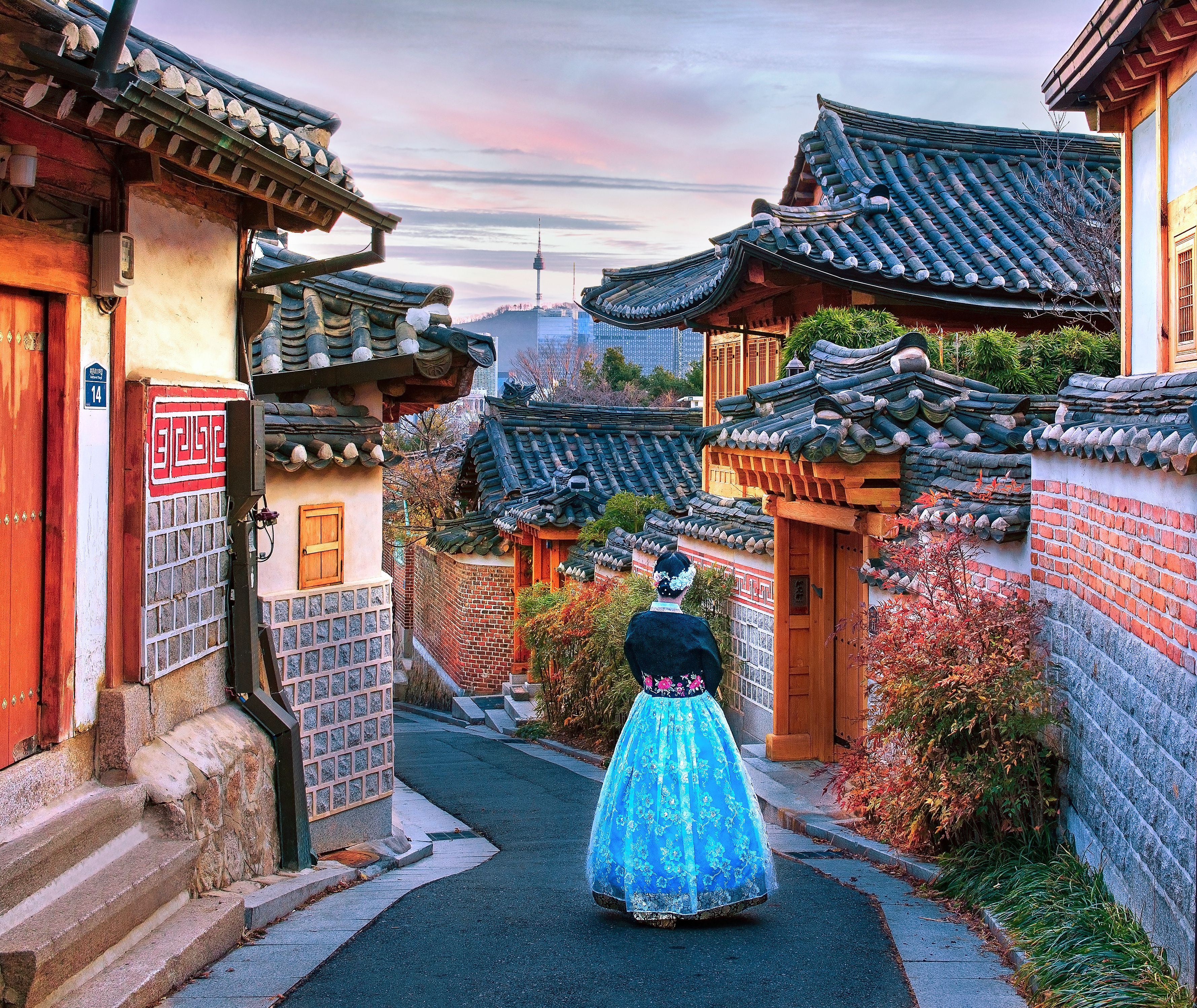 Zuid-korea-Seoul-Hanok-village-straatbeeld-3