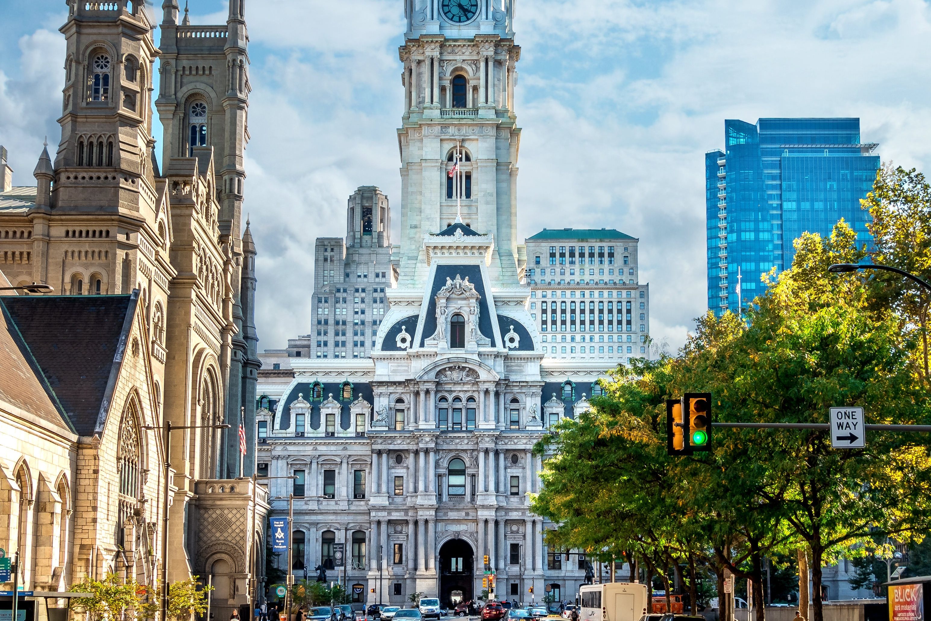 Philadelphia straatbeeld, Amerika