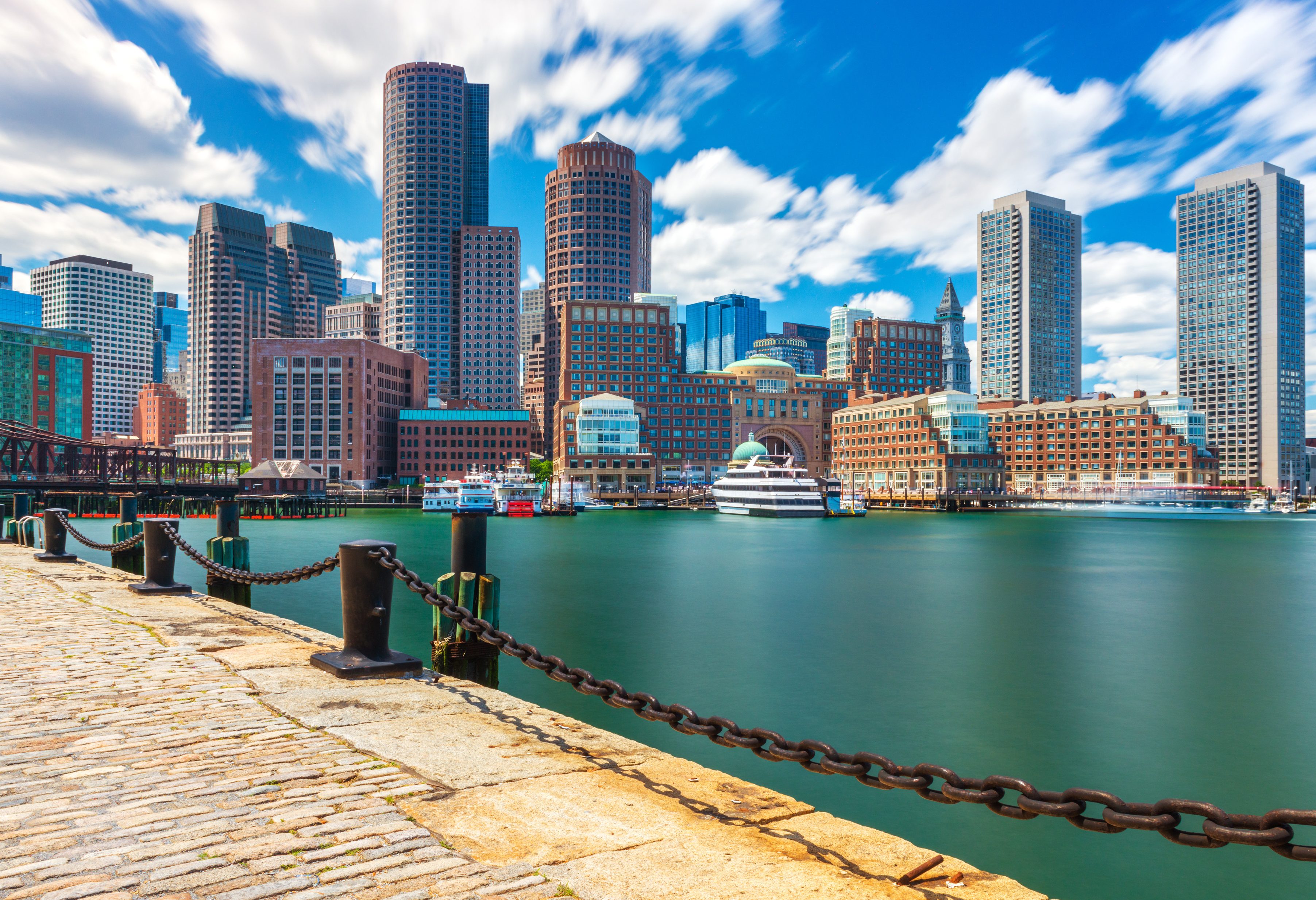 Skyline van Boston, Amerika