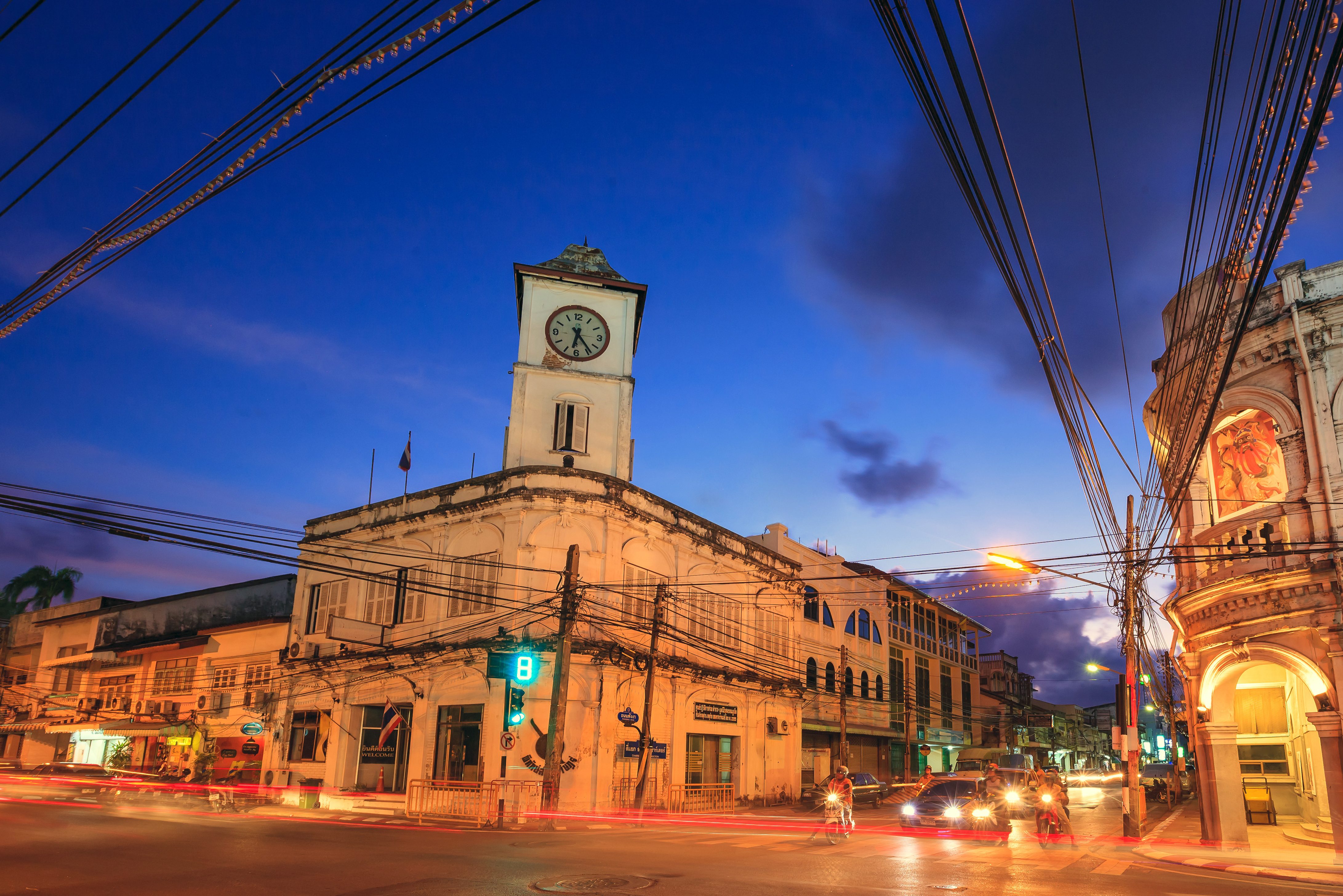 Phuket Old Town op Phuket in Thailand