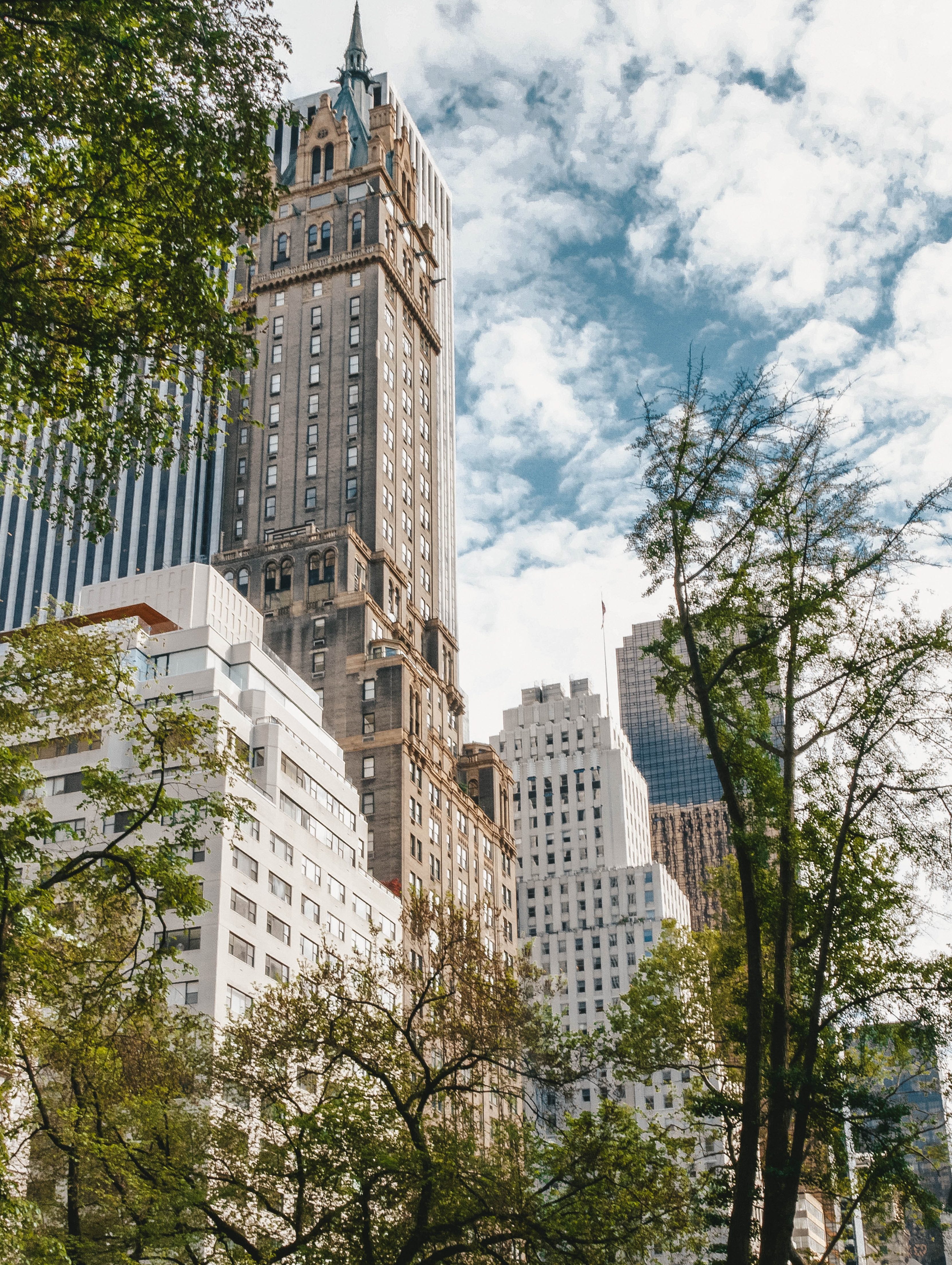 De wolkenkrabbers in New York
