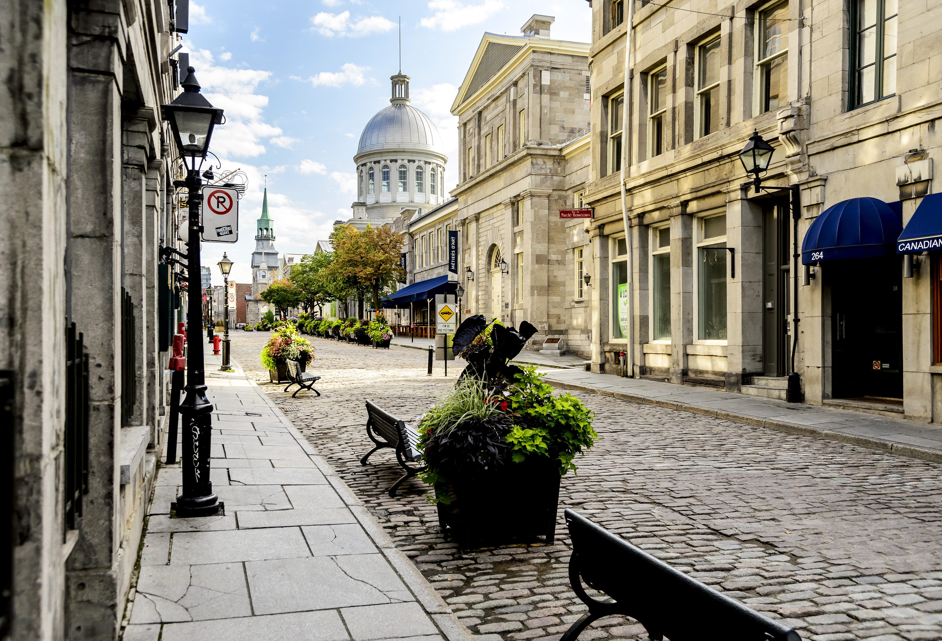 Vieux-Montreal, het oude stadscentrum van Montreal in Canada
