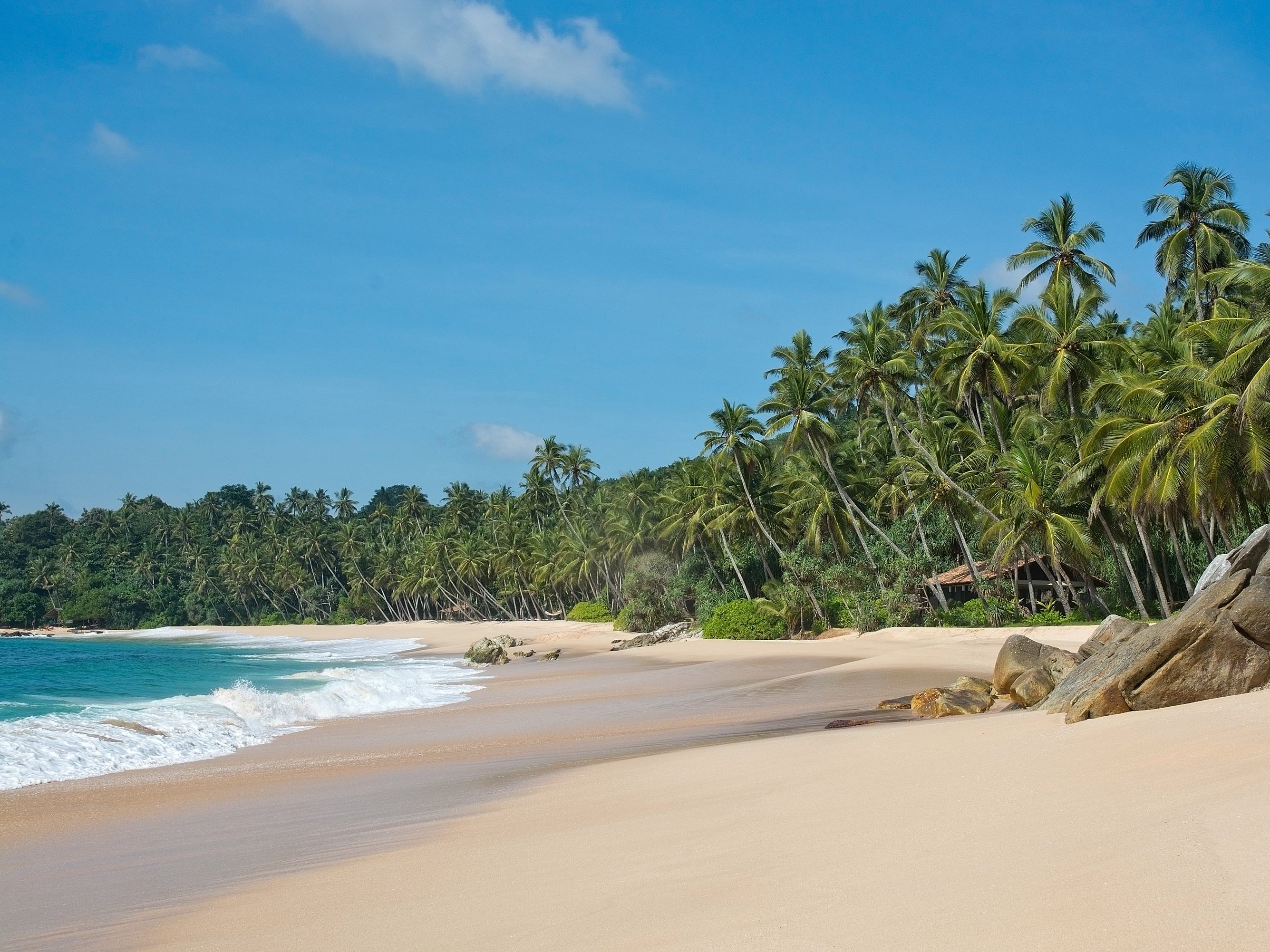 Prachtig strand van Sri Lanka