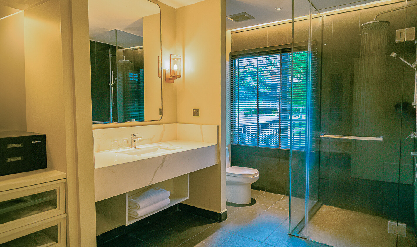 Maleisie Langkawi Pelangi Beach Resort Garden Terrace Kamer Badkamer