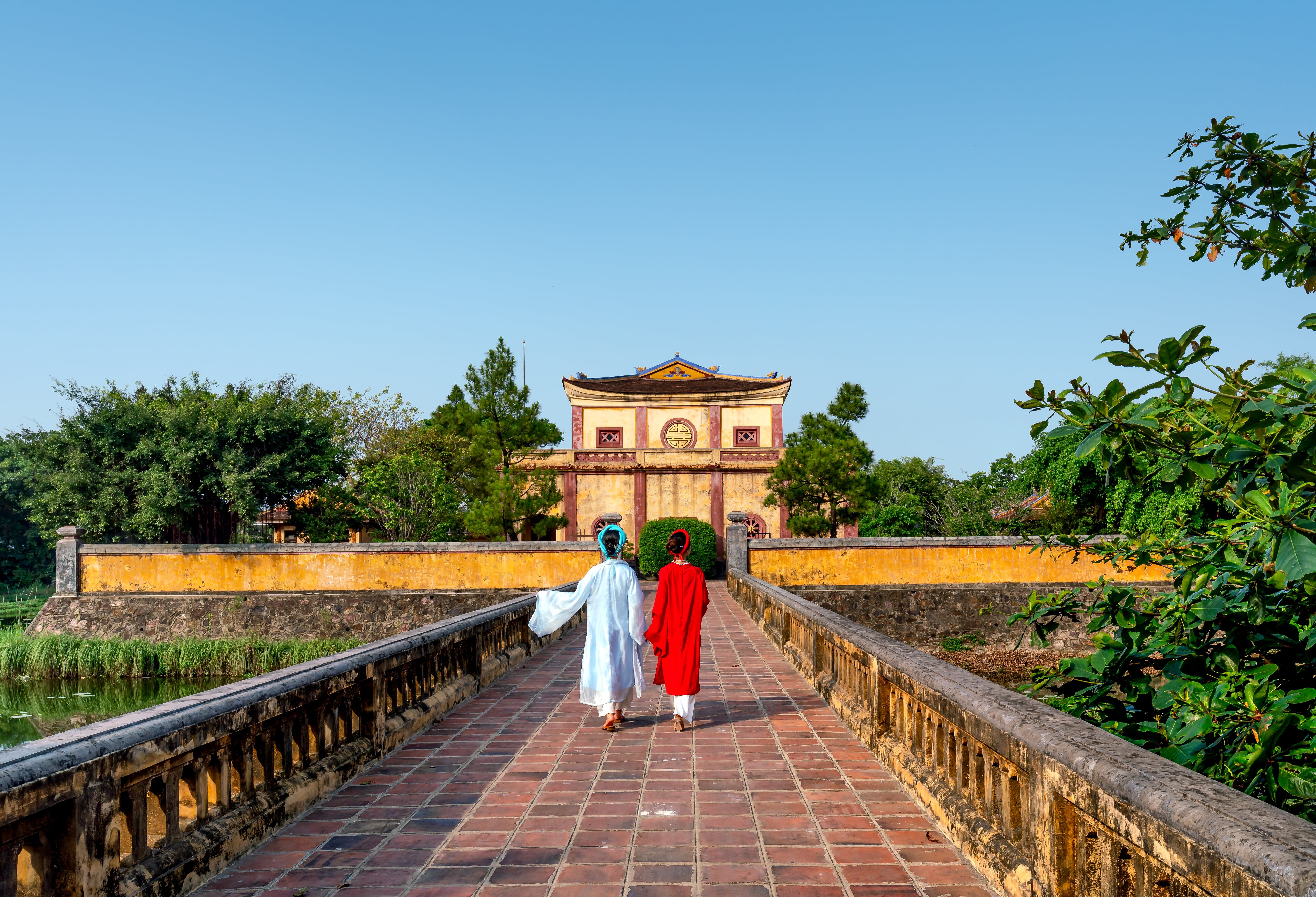 Keizerlijke citadel in Hue in Vietnam