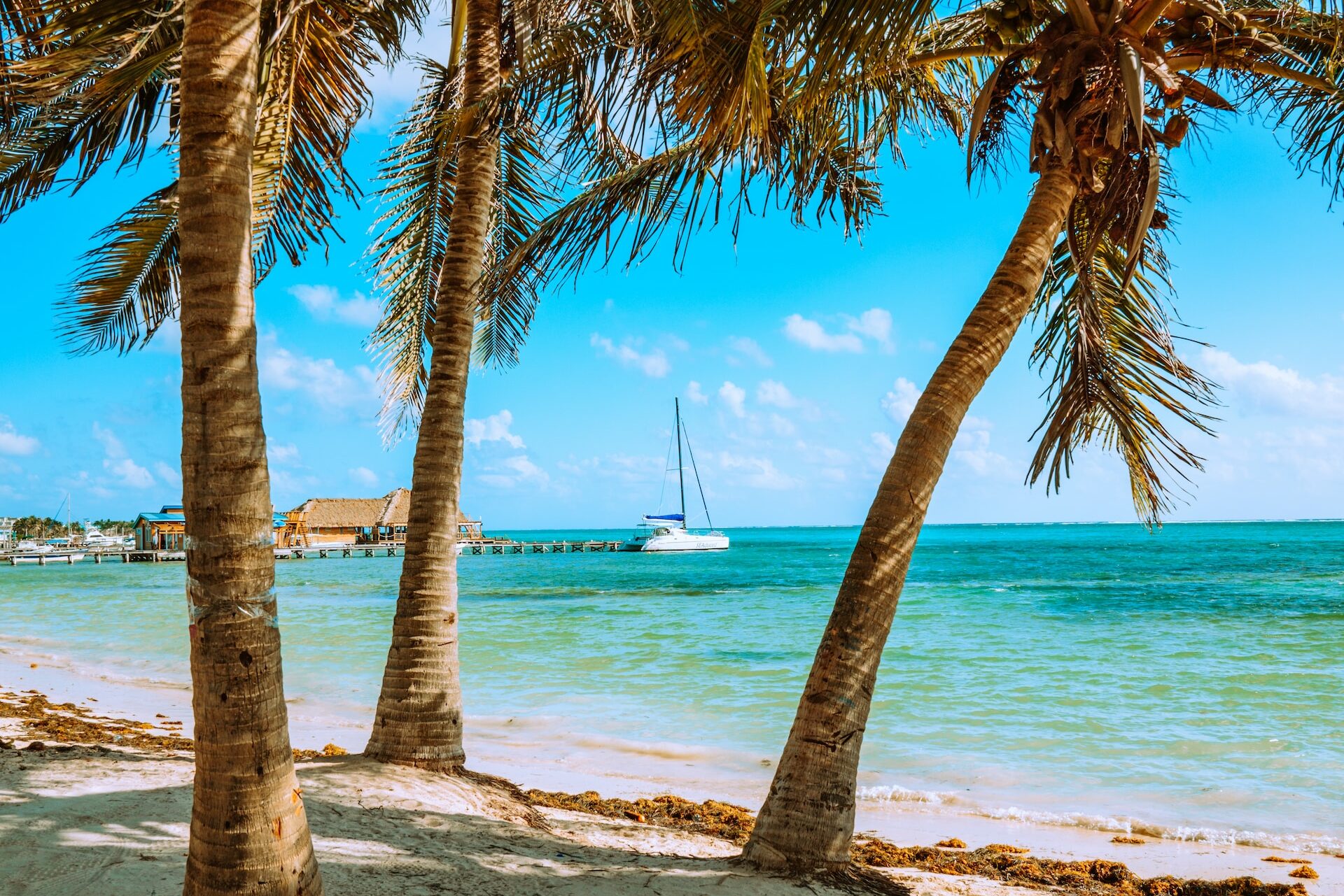 Belize Caye Caulker Eiland Strand