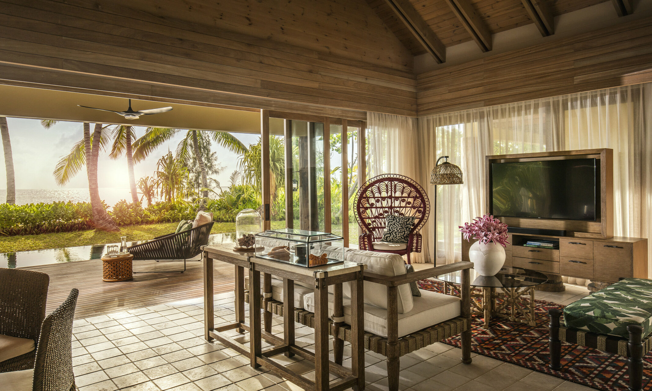 Seychellen Four Seasons Desroches Island Lounge
