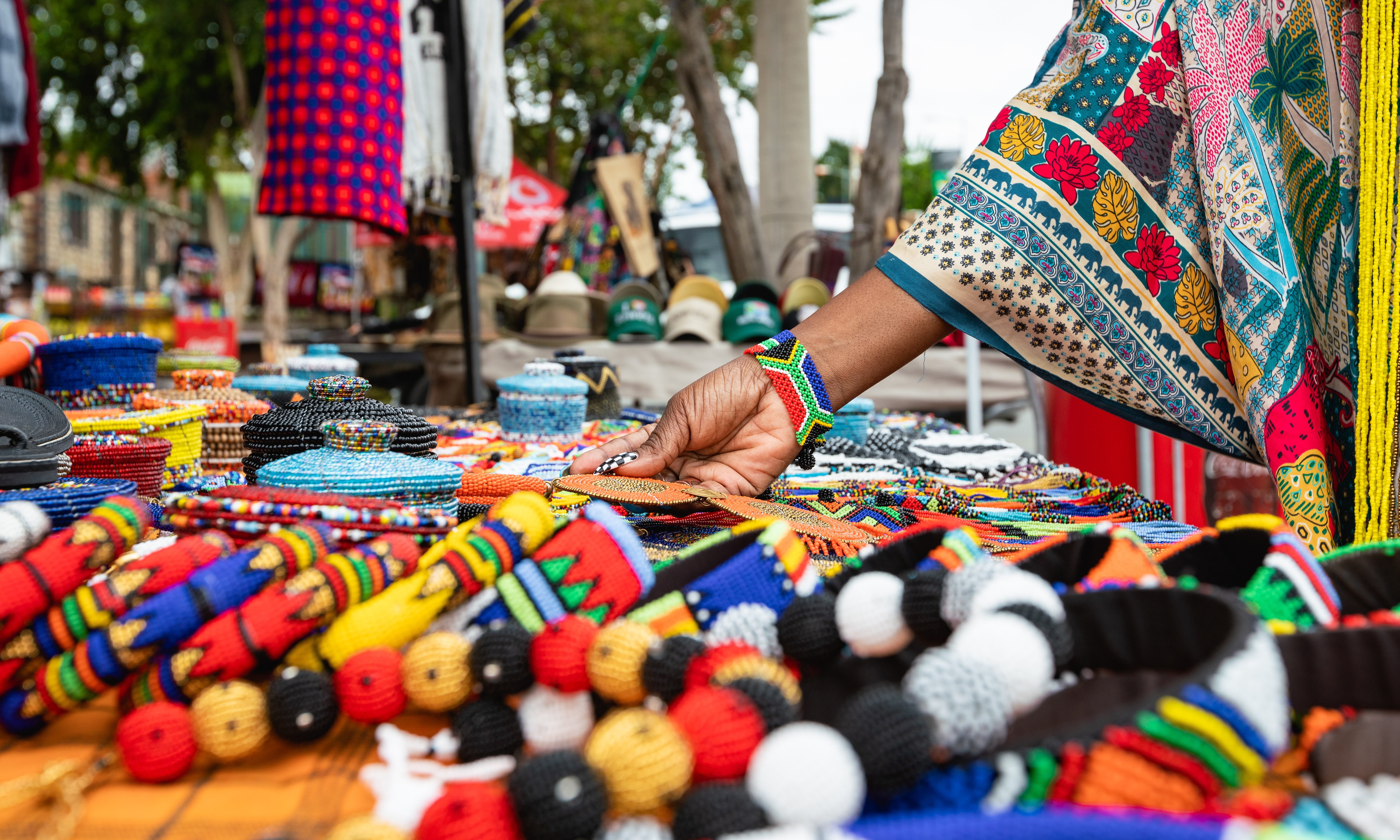 Johannesburg Kleurrijke markt