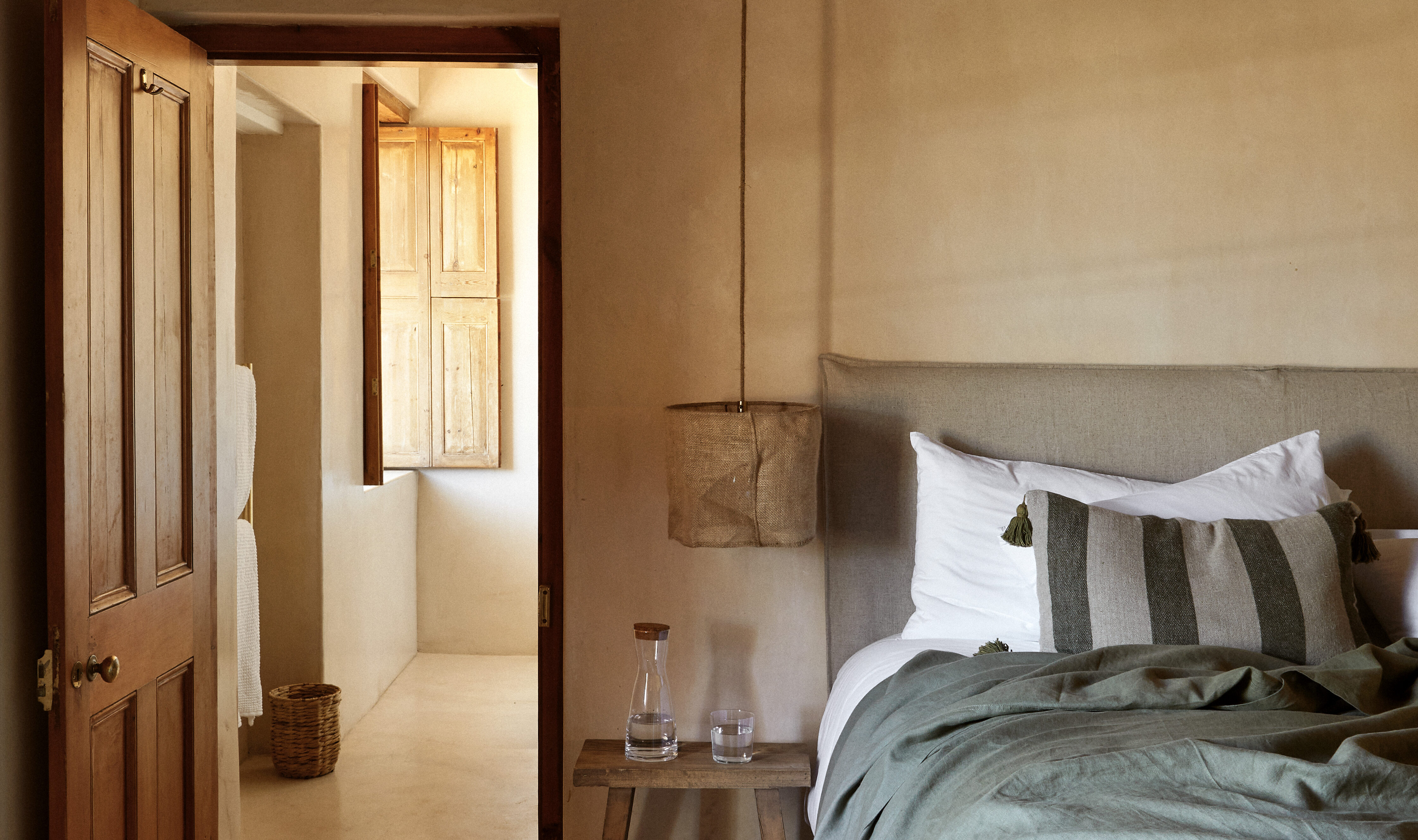 Slaapkamer Kokos Huis Riebeek Zuid Afrika