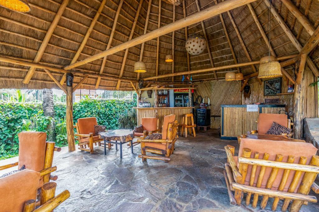 Bar in 2friends beach hotel Entebbe Uganda