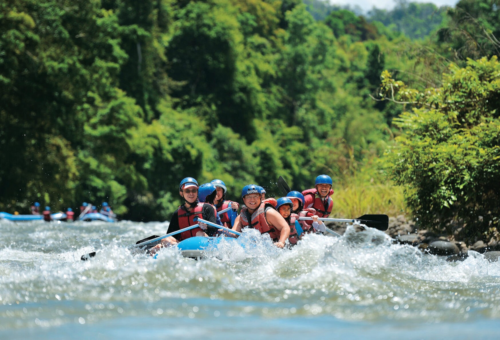 Maleisie Sabah Kiulu Water Rafting