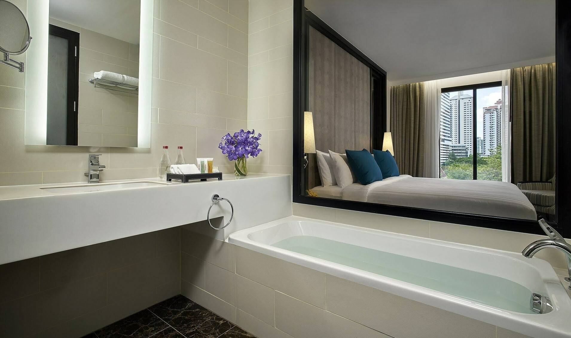 Badkamer Deluxe Movenpick hotel sukhumvit 15 Bangkok