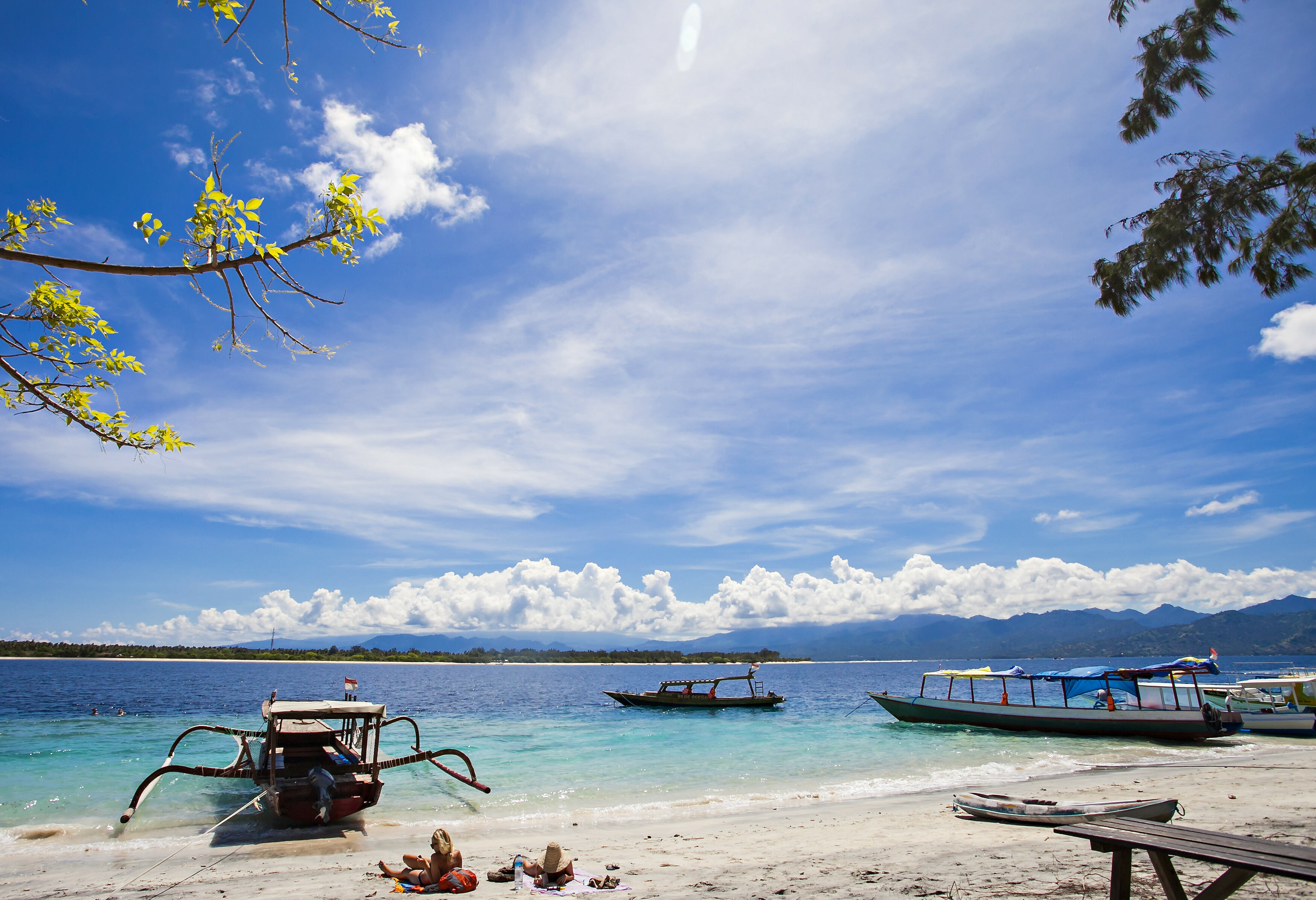 Indonesie Lombok Gili TRawangan Strand