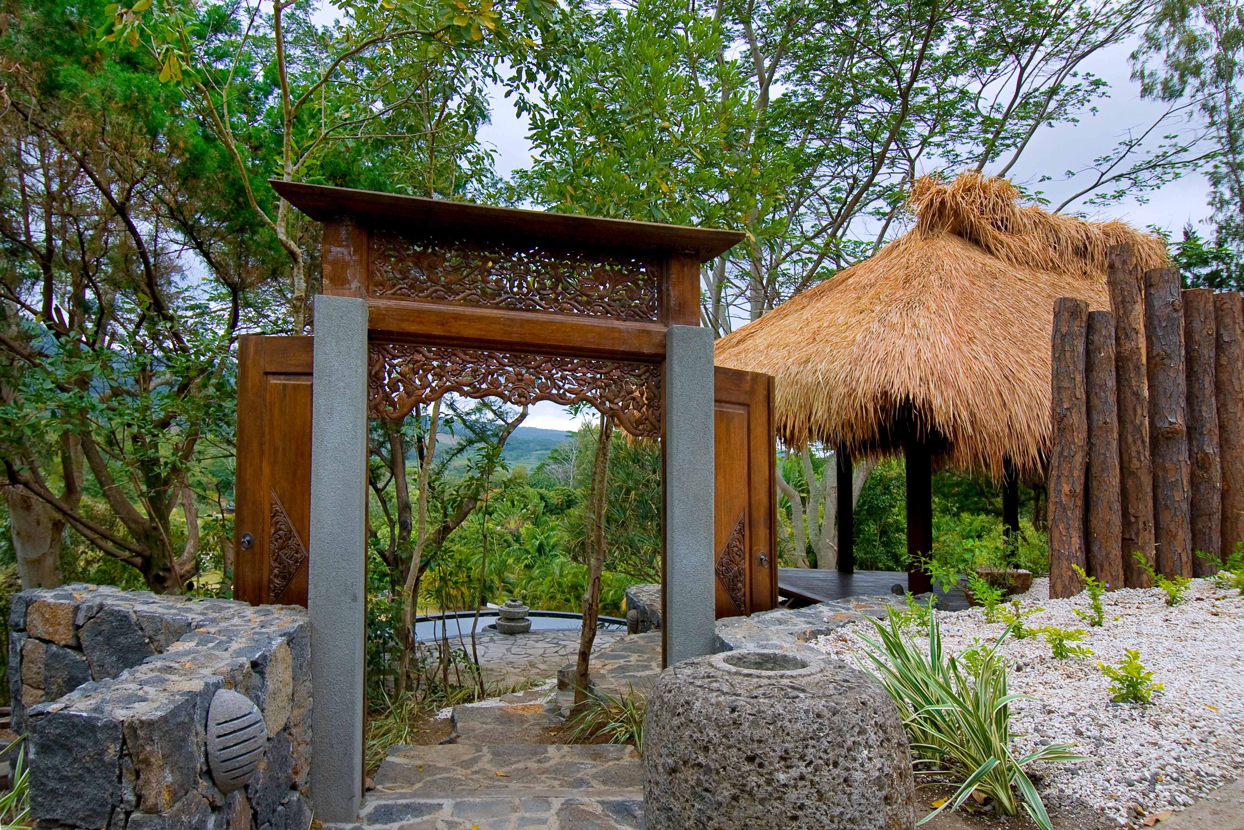 Mauritius Lakaz Chamarel Exclusive Lodge Tuin