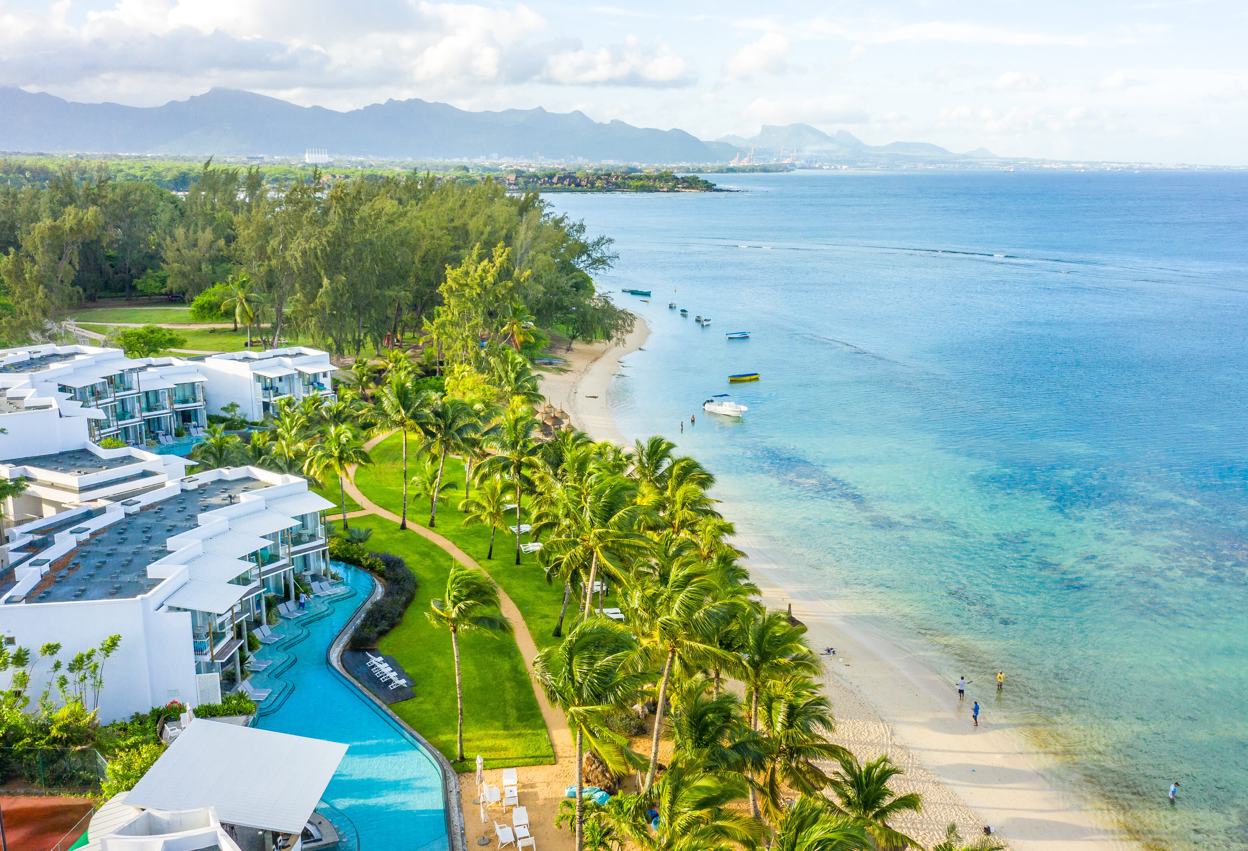 Mauritius Victoria Beachcomber Strand Omgeving
