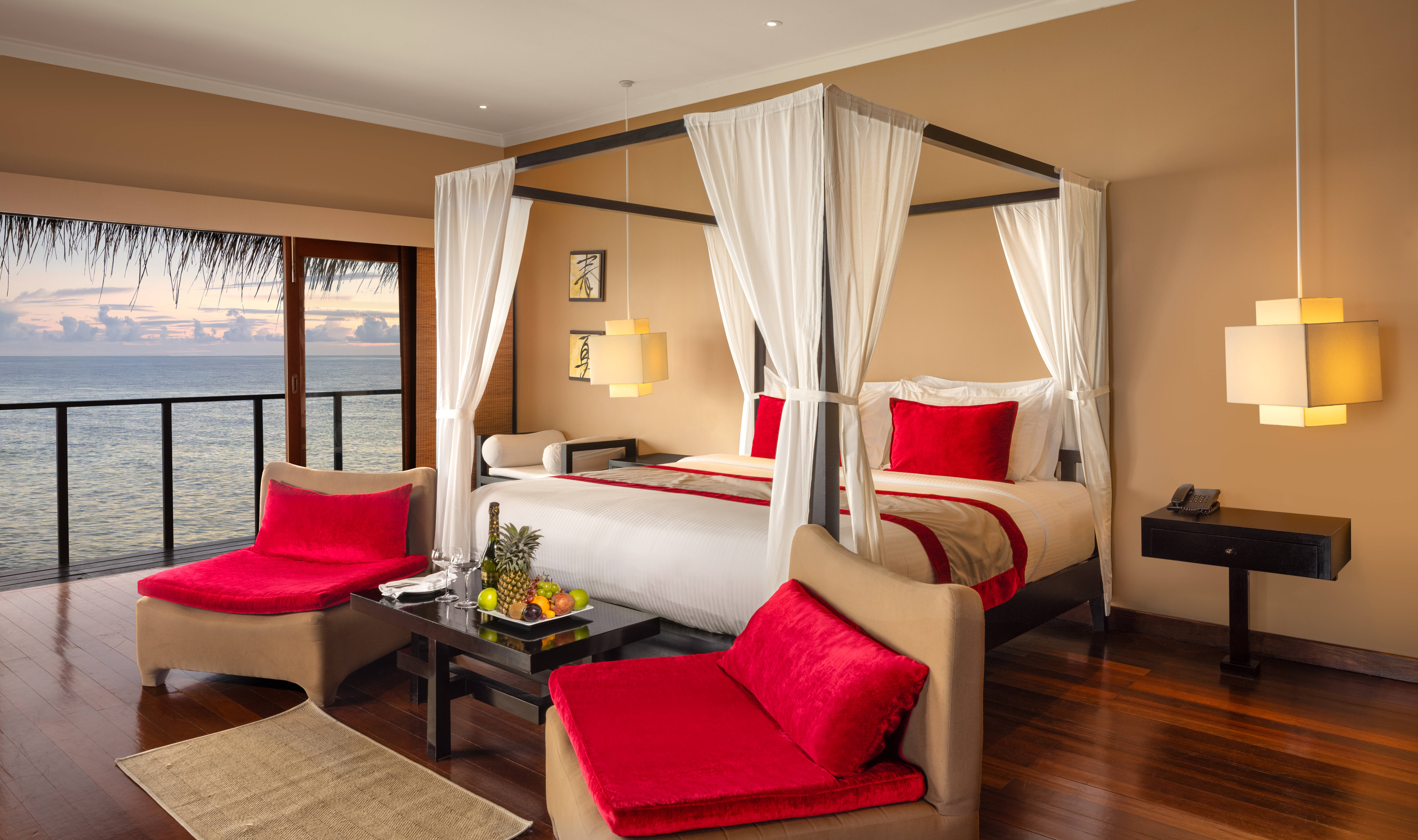 Malediven Adaaran Select Hudhuran Fushi Sunrise Ocean Villa