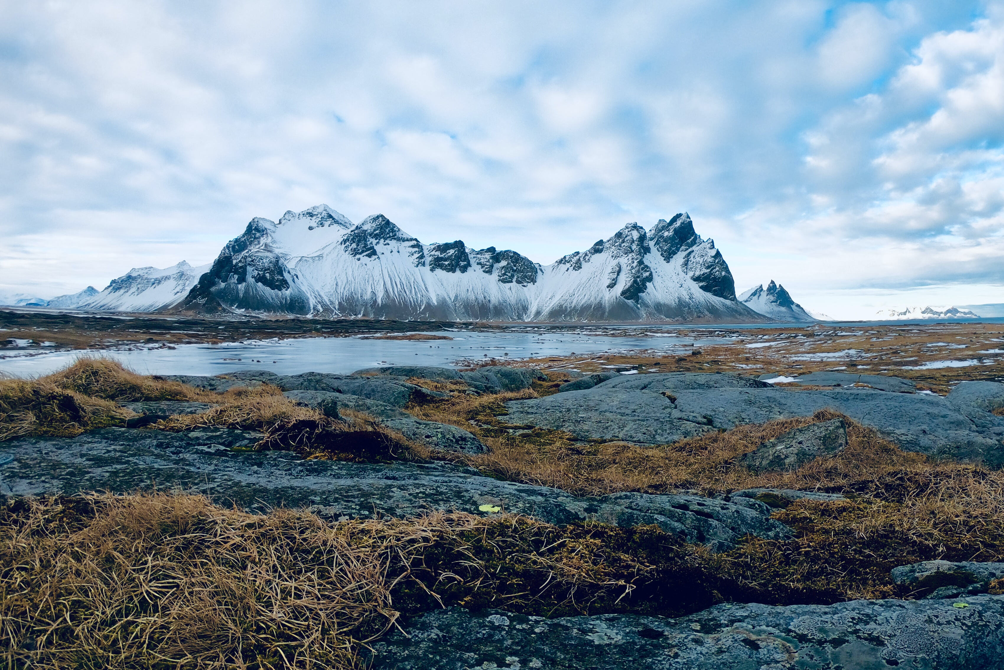 ijslandvestrahorn gebergte hofn
