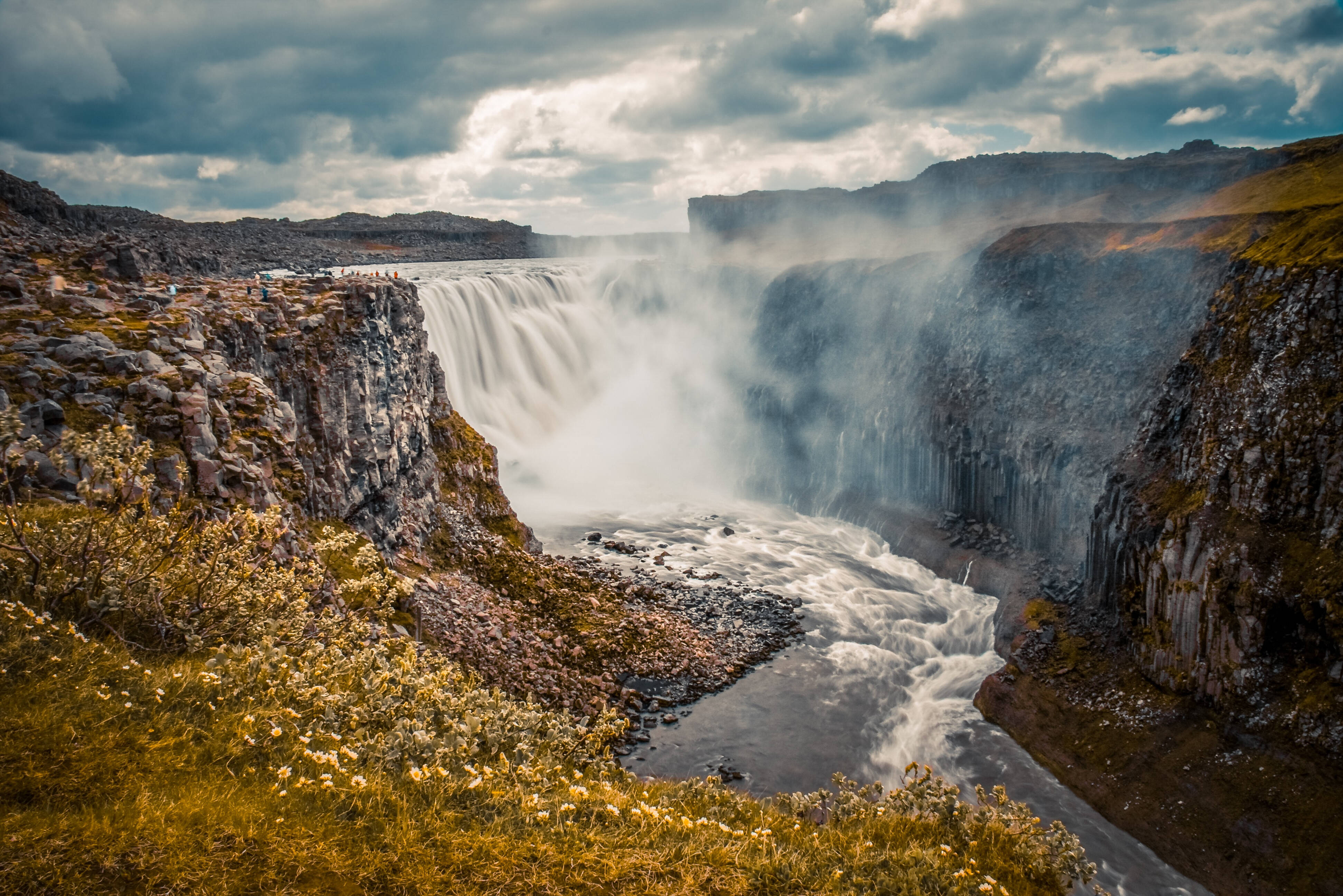 ijsland dettifoss omgeving myvatn