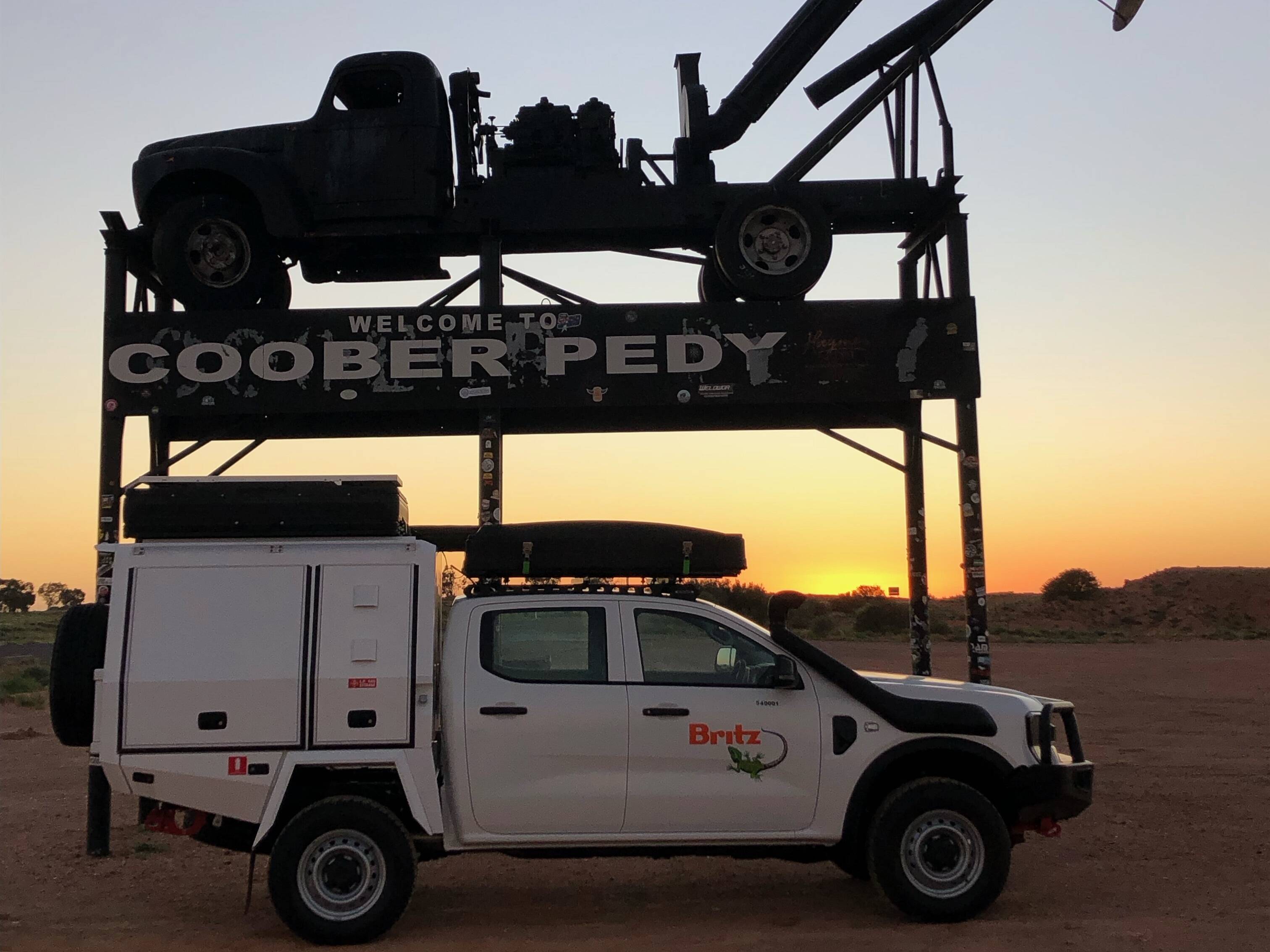 De outback in met de Britz Warrior 4WD camper in Australie