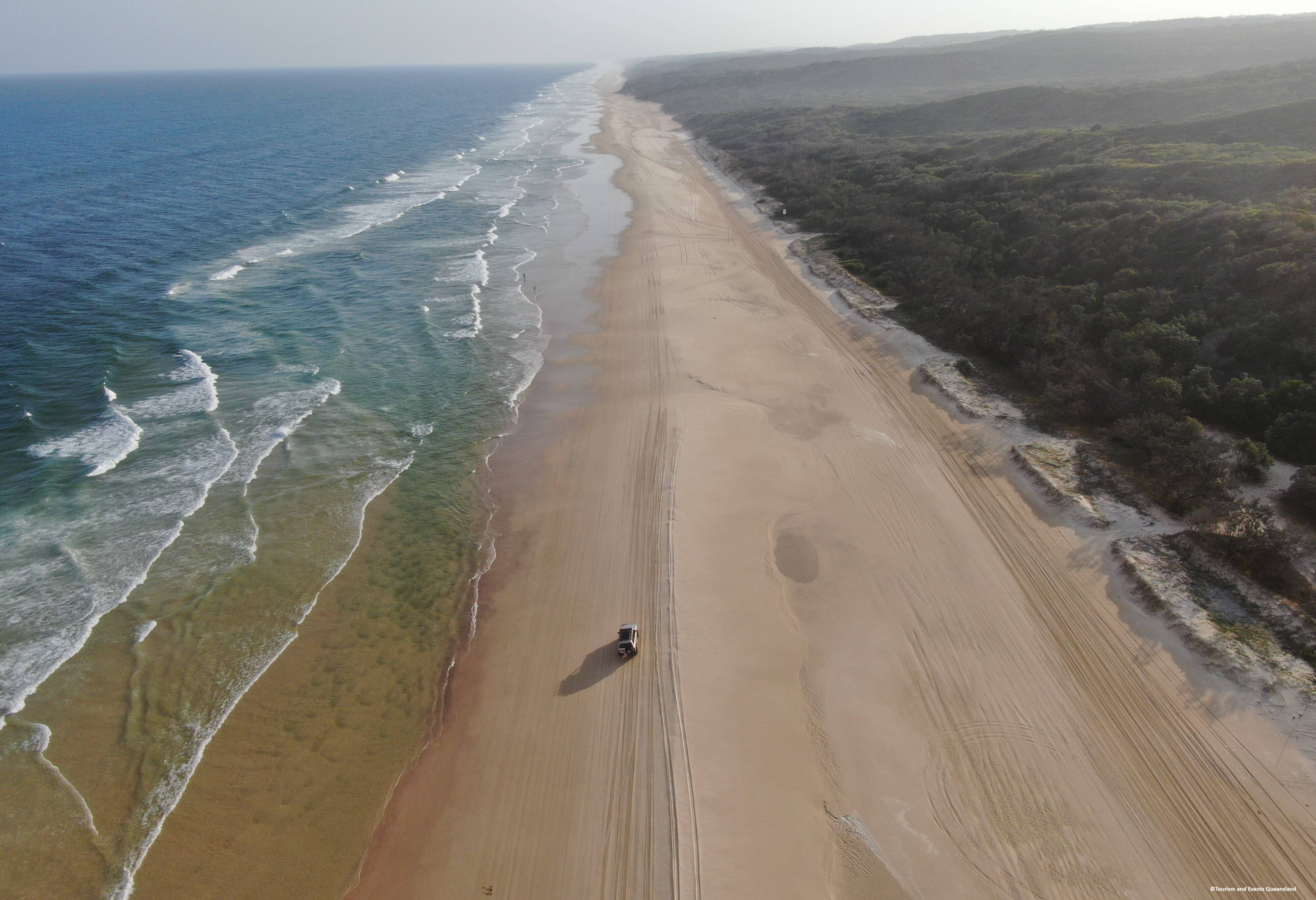 75 Mile Beach op Kgari in Australie
