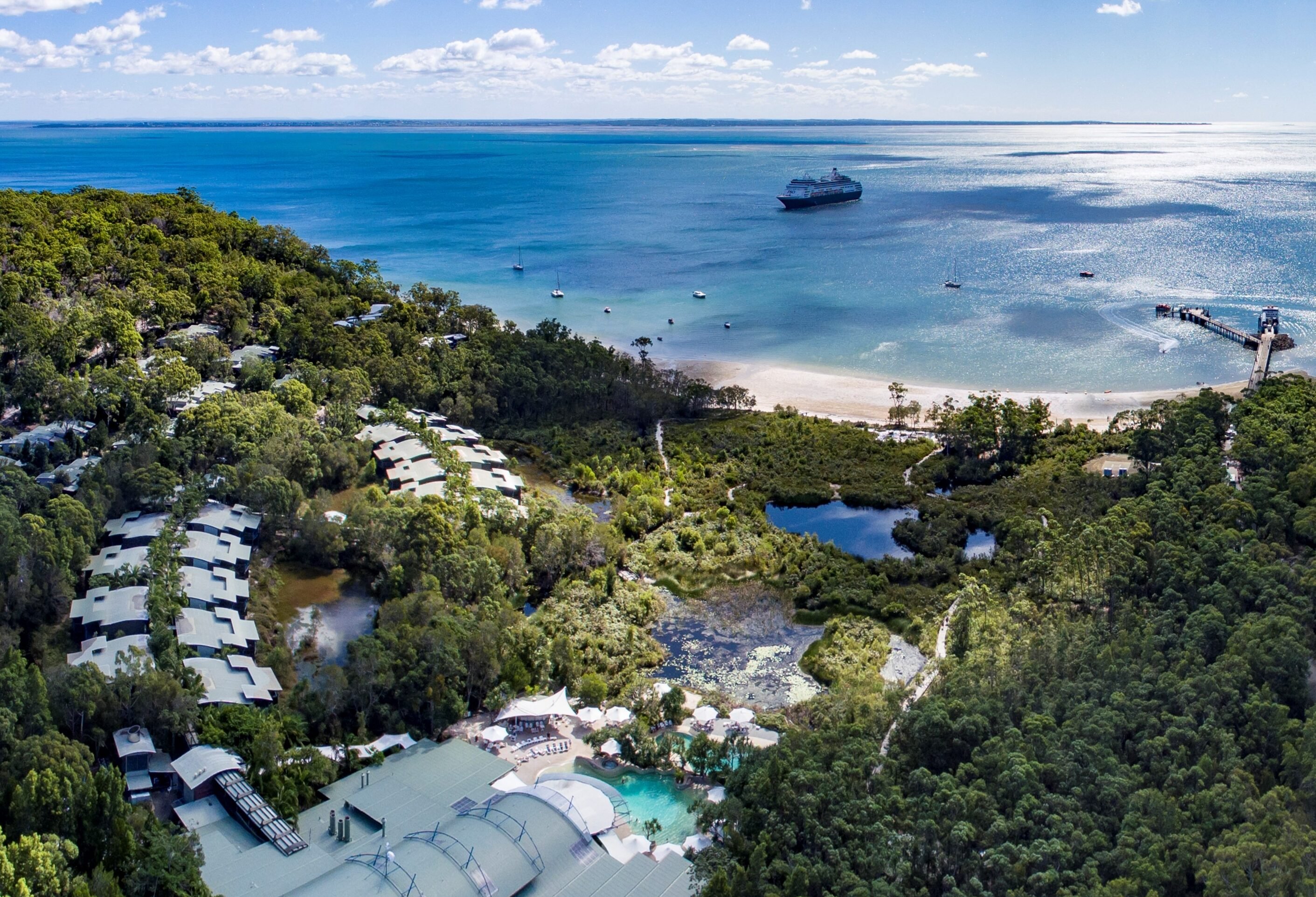Kingfisher Bay Resort op Kgari in Australie