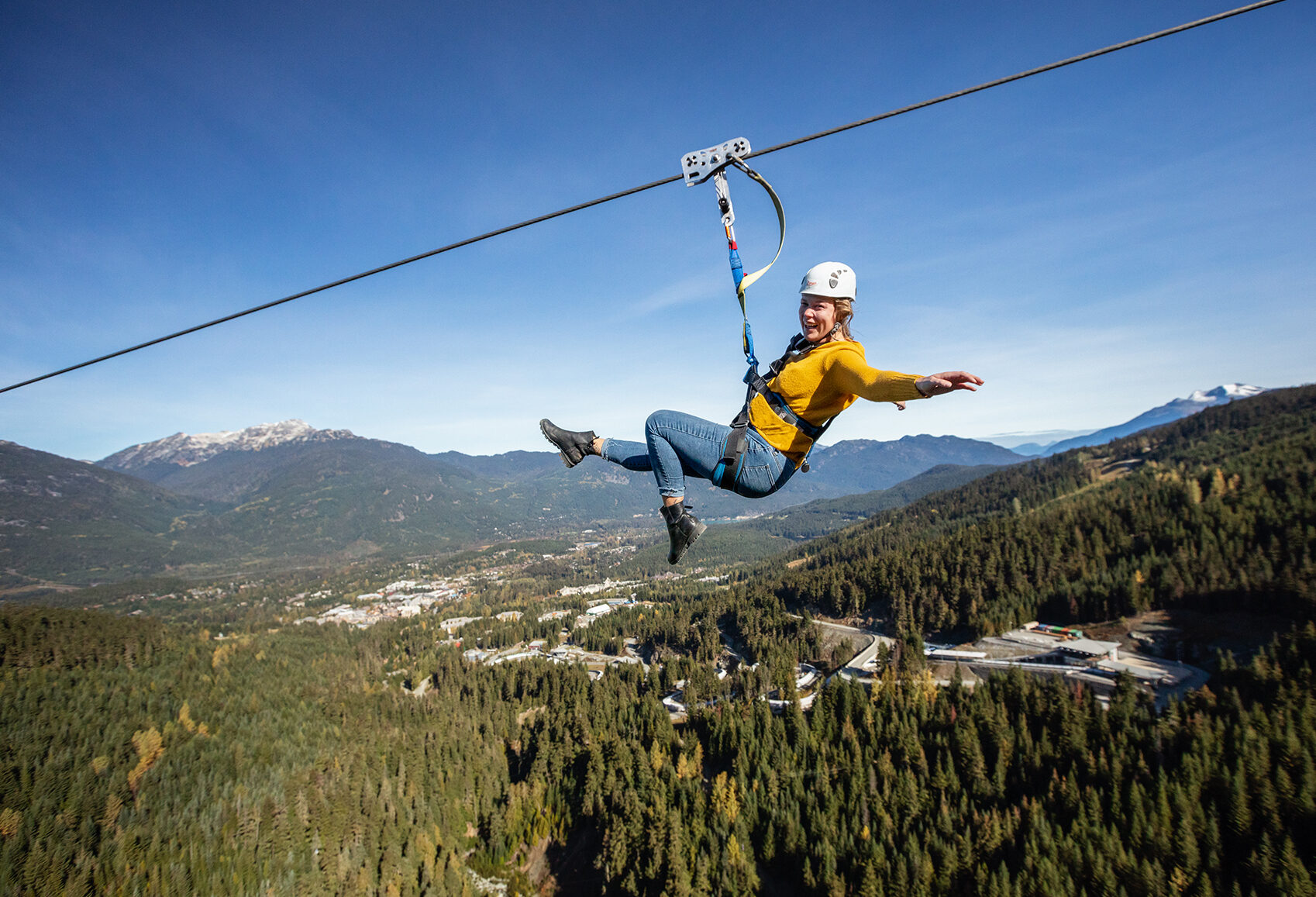 Zipline avontuur in Whistler Canada