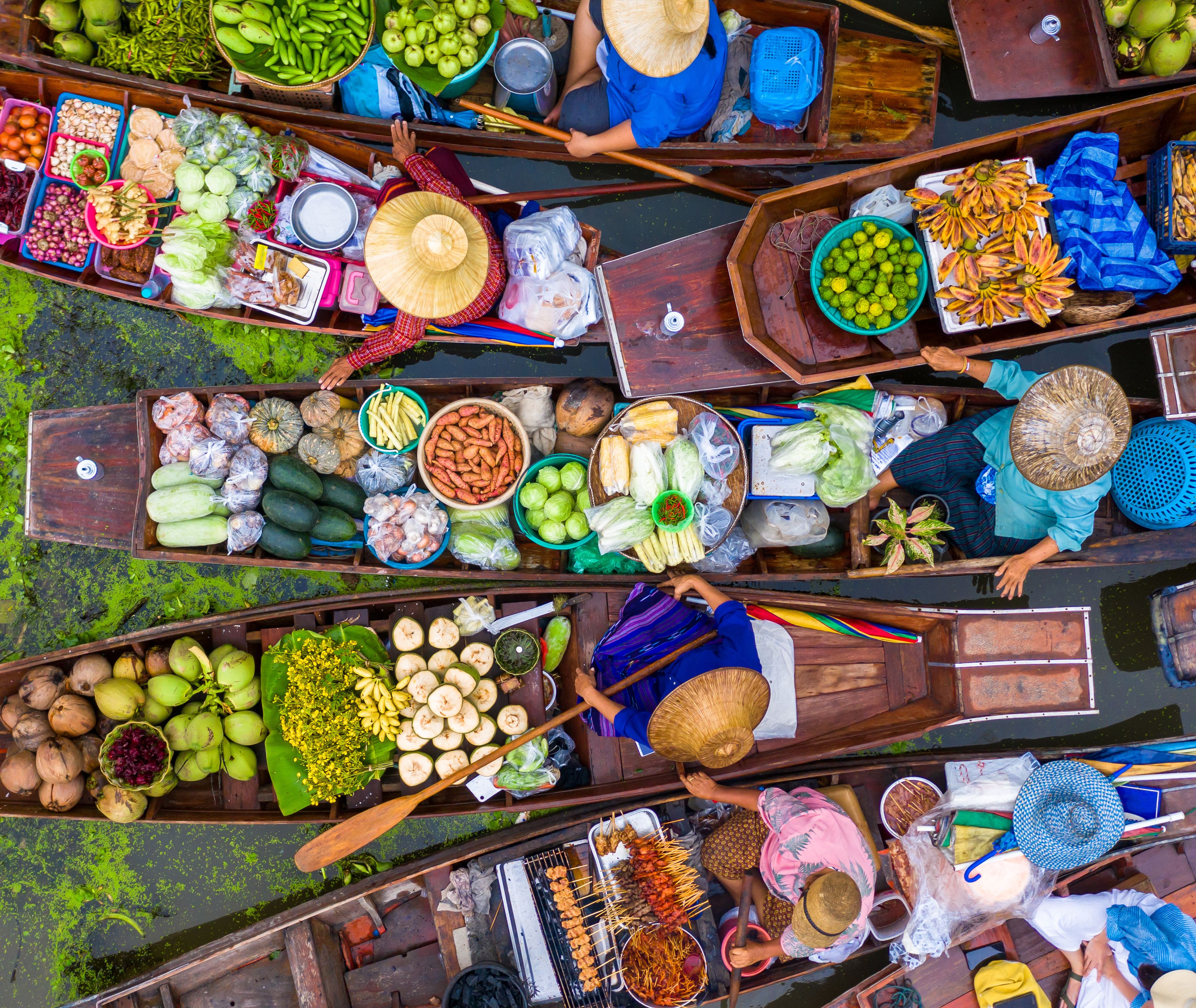 Thailand-Amphawa-Damnoen-Saduak-drijvende-markt