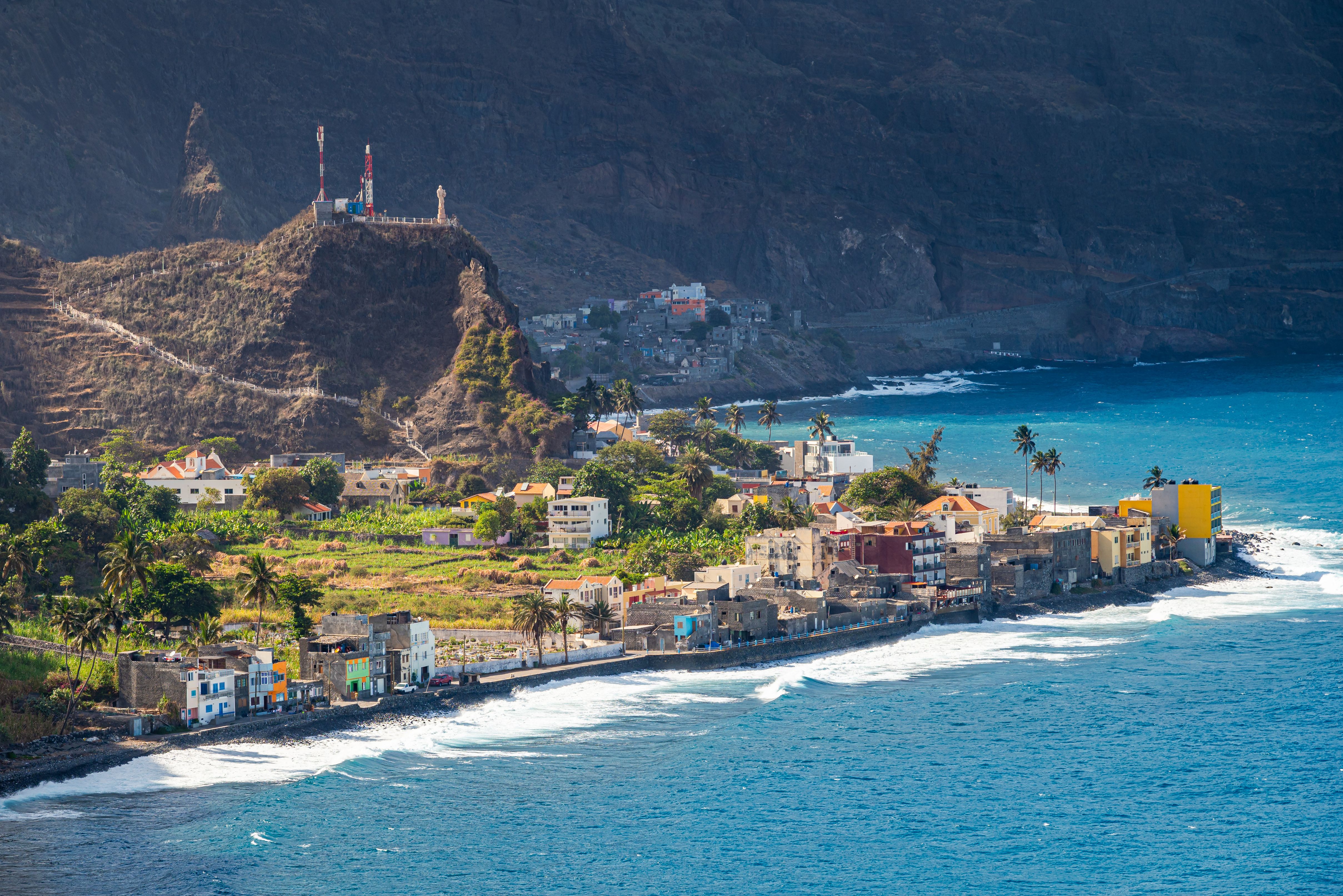 Kaapverdie Santo Antao Dorpje langs zee