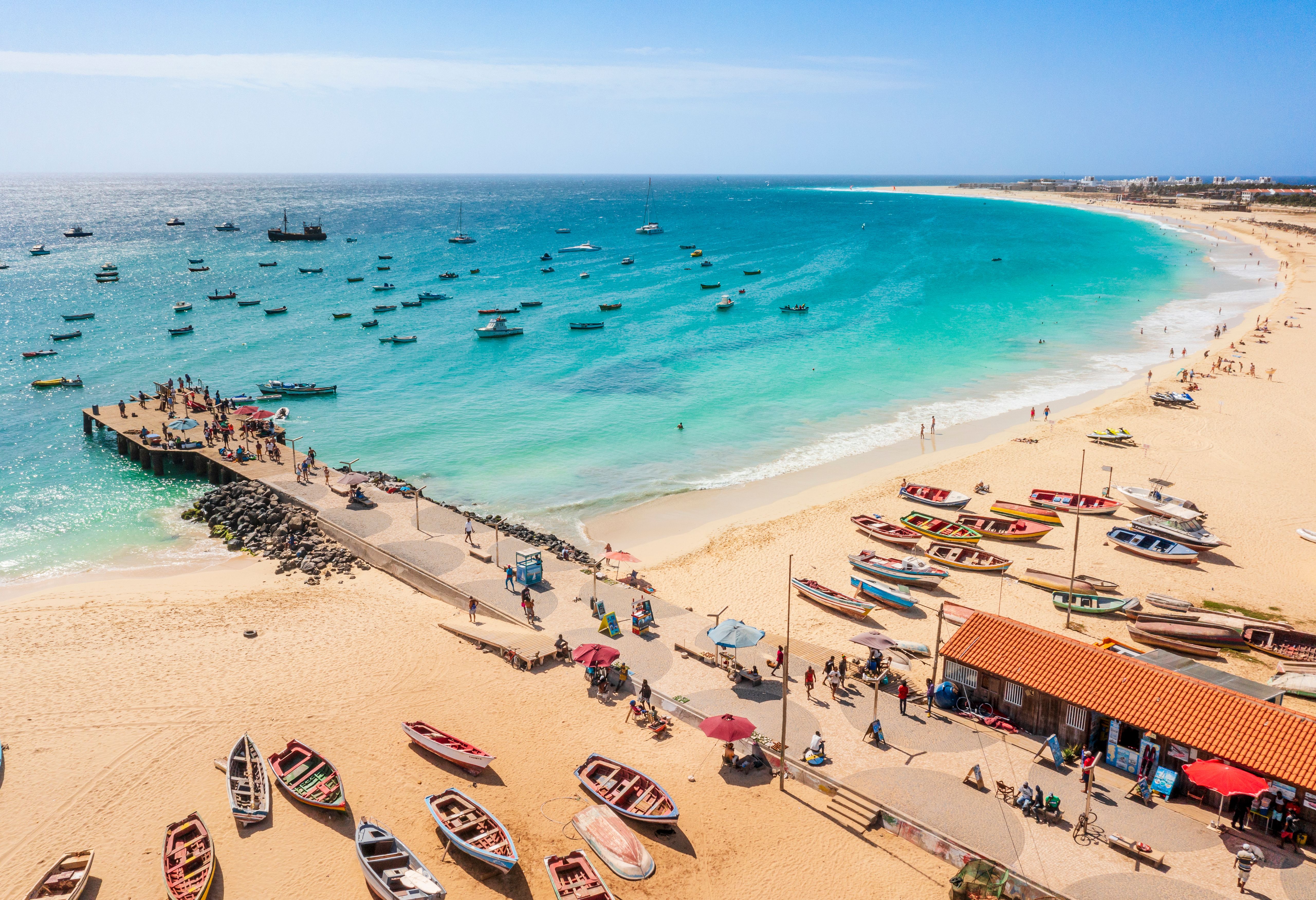 Kaapverdie Sal Santa Maria Strand