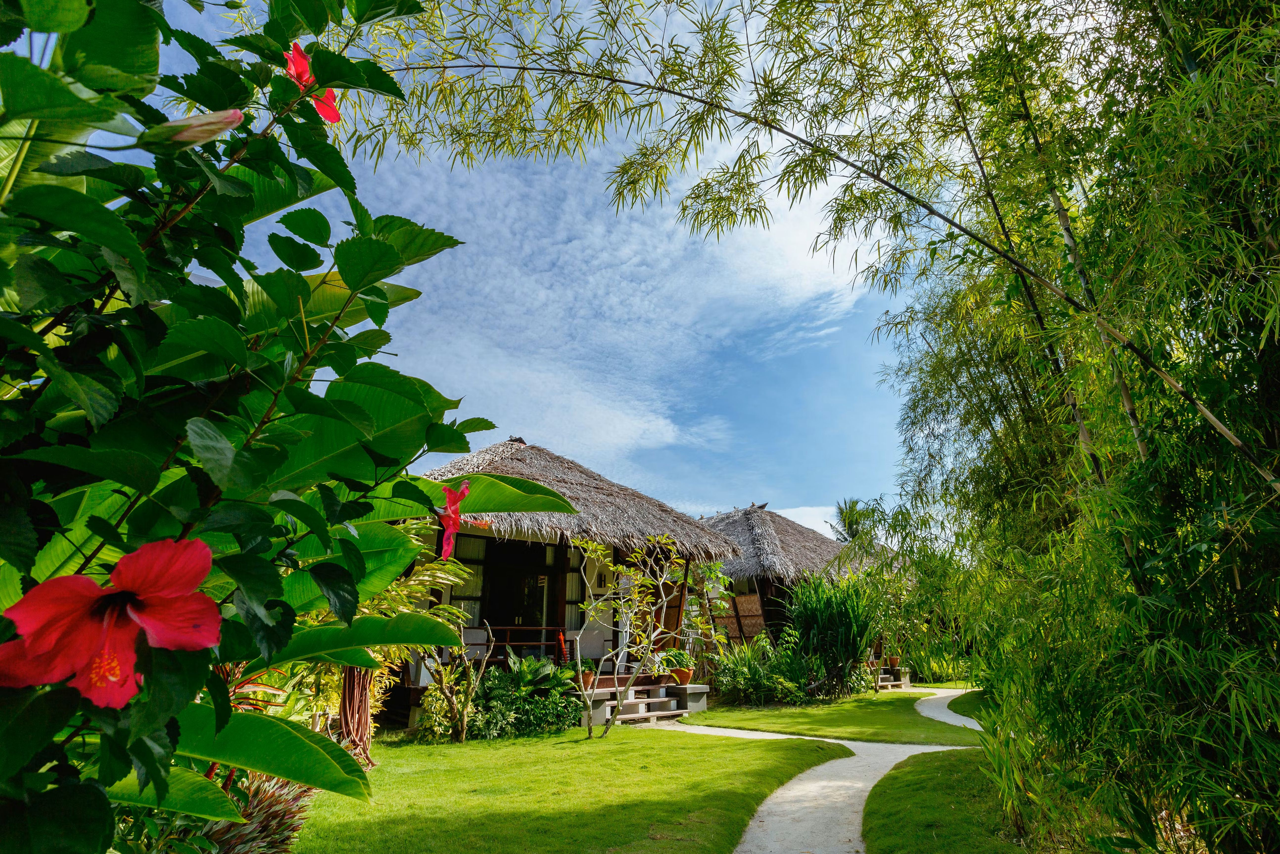 Filipijnen Siargao Isla Cabana Resort Tuin