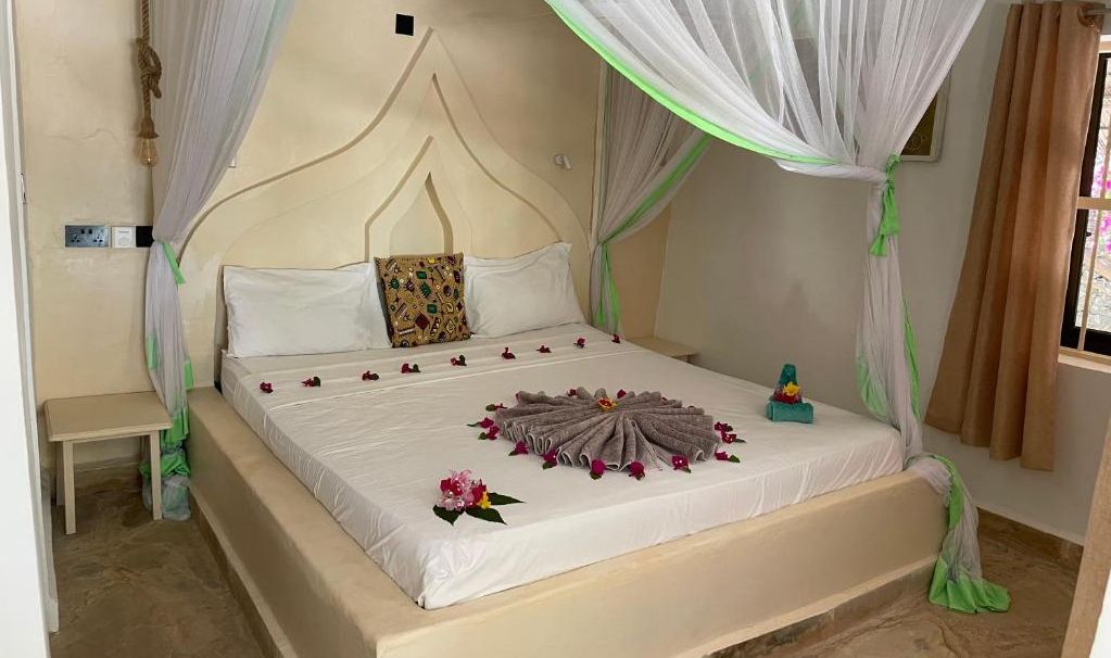 Zanzibar Jambiani Blue Reef Sport and Fishing Lodge Double Kamer Zeezicht