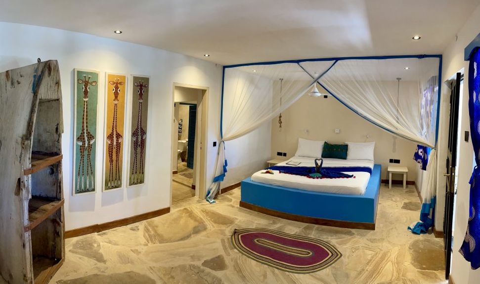 Zanzibar Jambiani Blue Reef Sport and Fishing Lodge Familiekamer