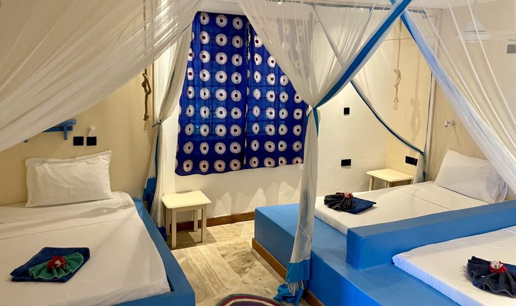 Zanzibar Jambiani Blue Reef Sport and Fishing Lodge Familiekamer