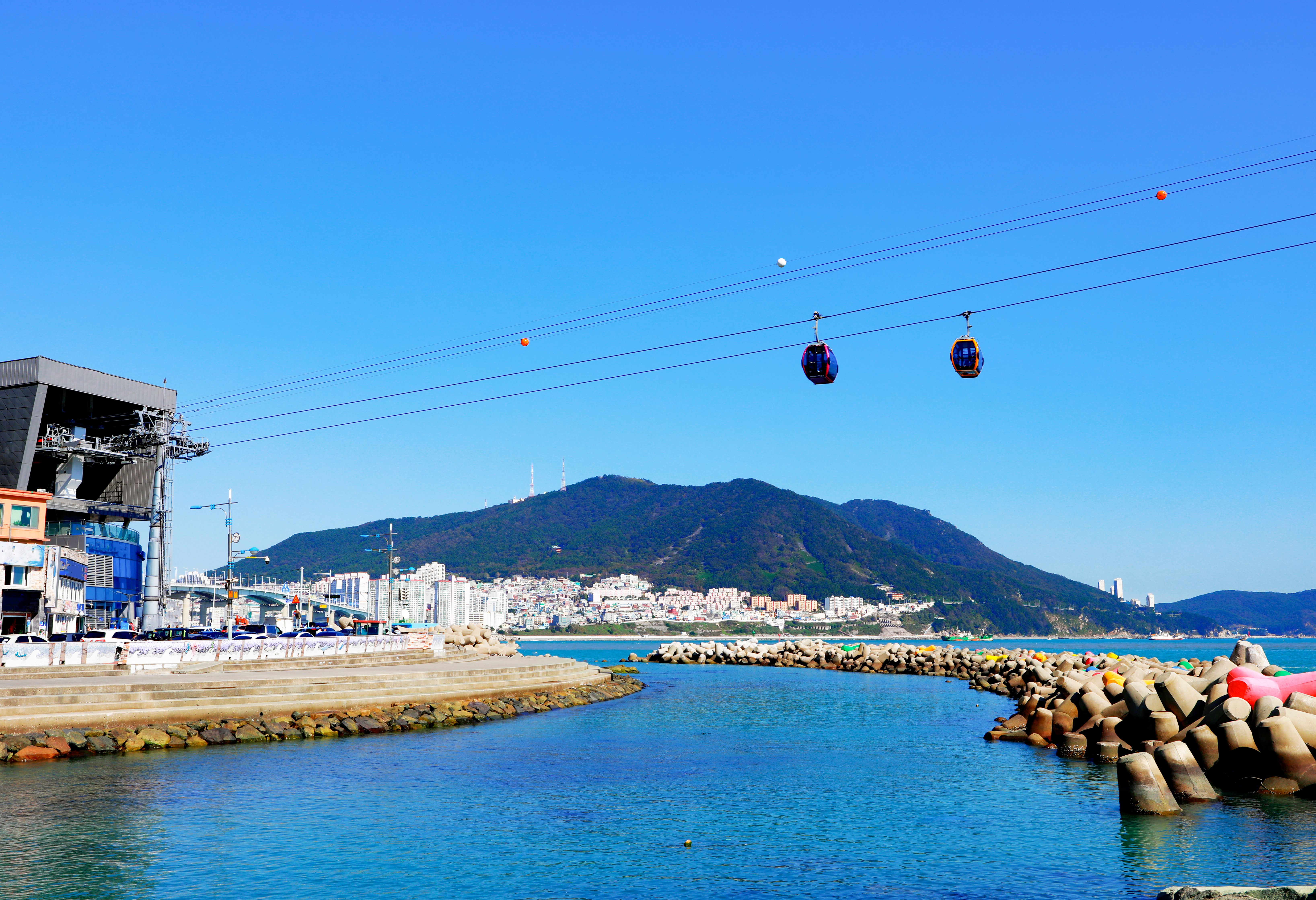 Songdo Beach Cable car in Busan