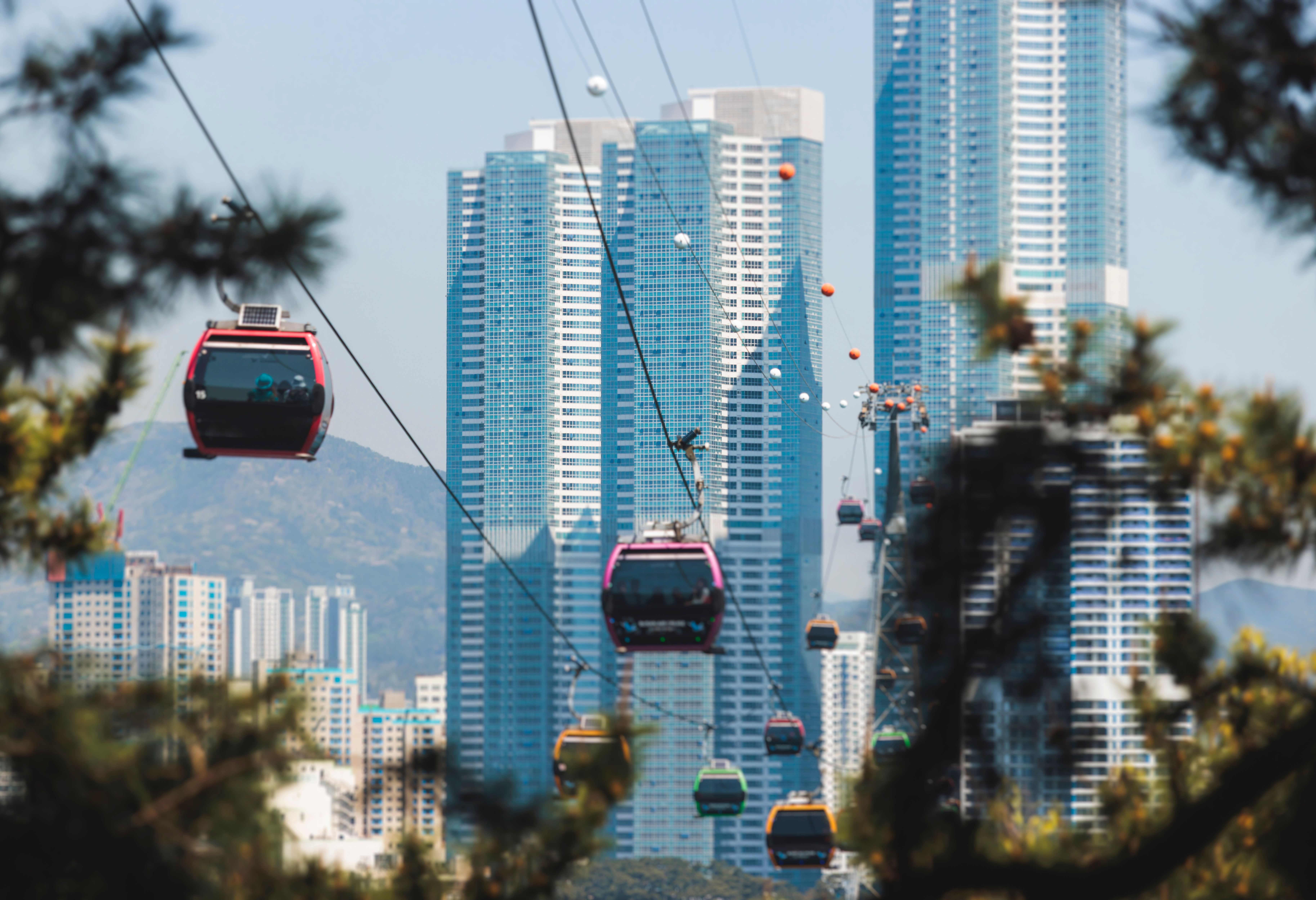 Songo Beach Cable Car in Busan