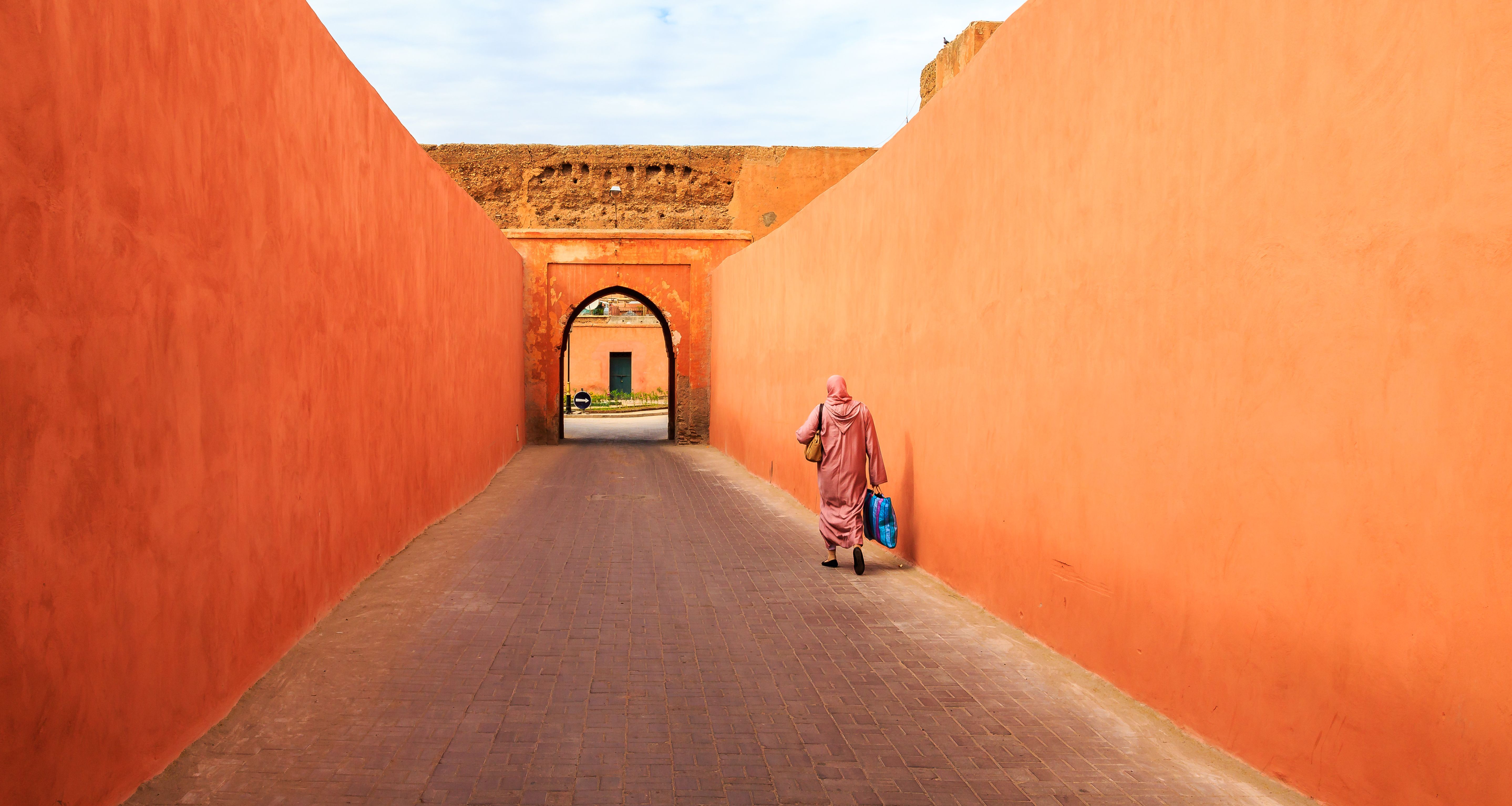 Marokko-Marrakesh-medina-rode-poort