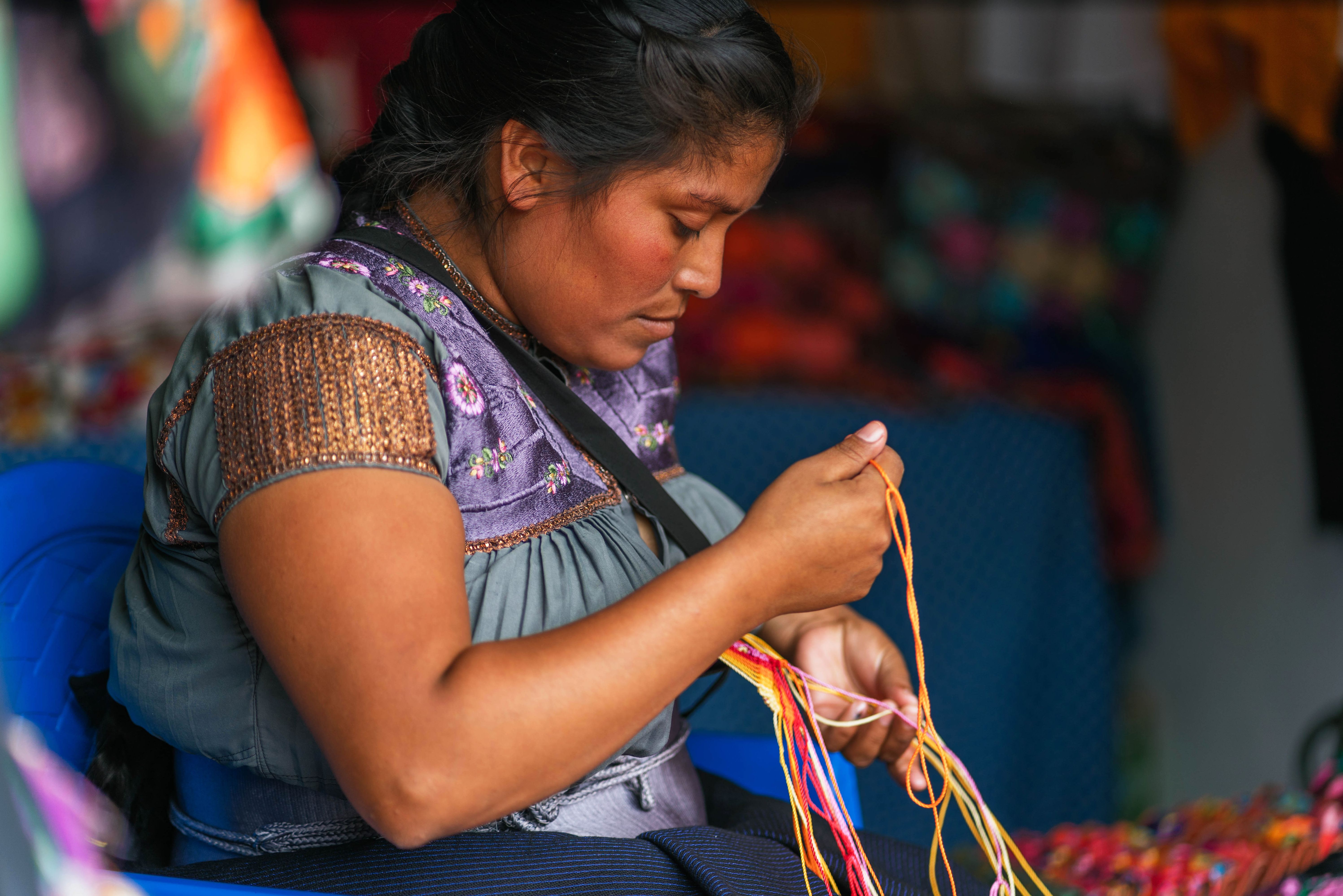 Mexico Lokale Vrouw Handwerk