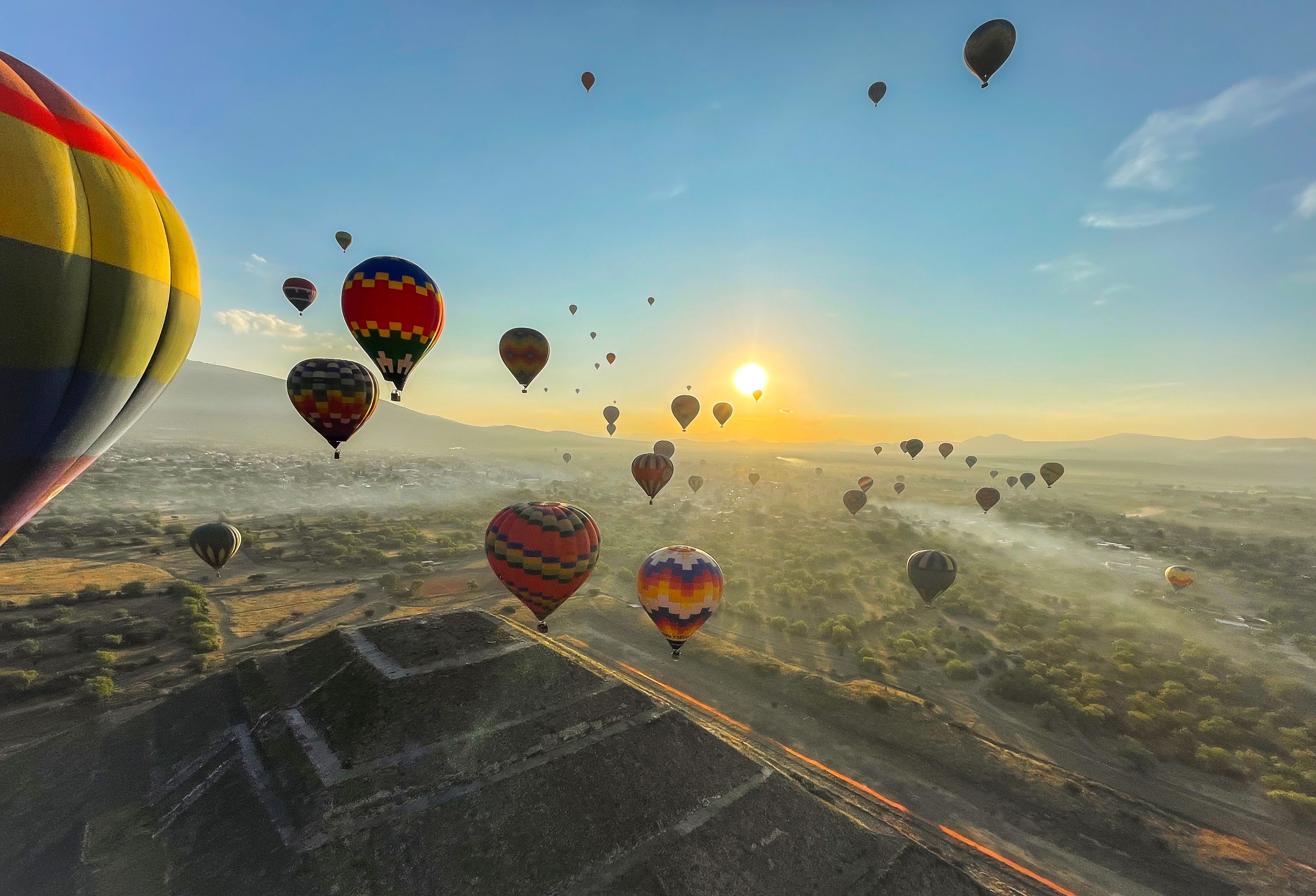 Ballonvaart over Teotihuacan