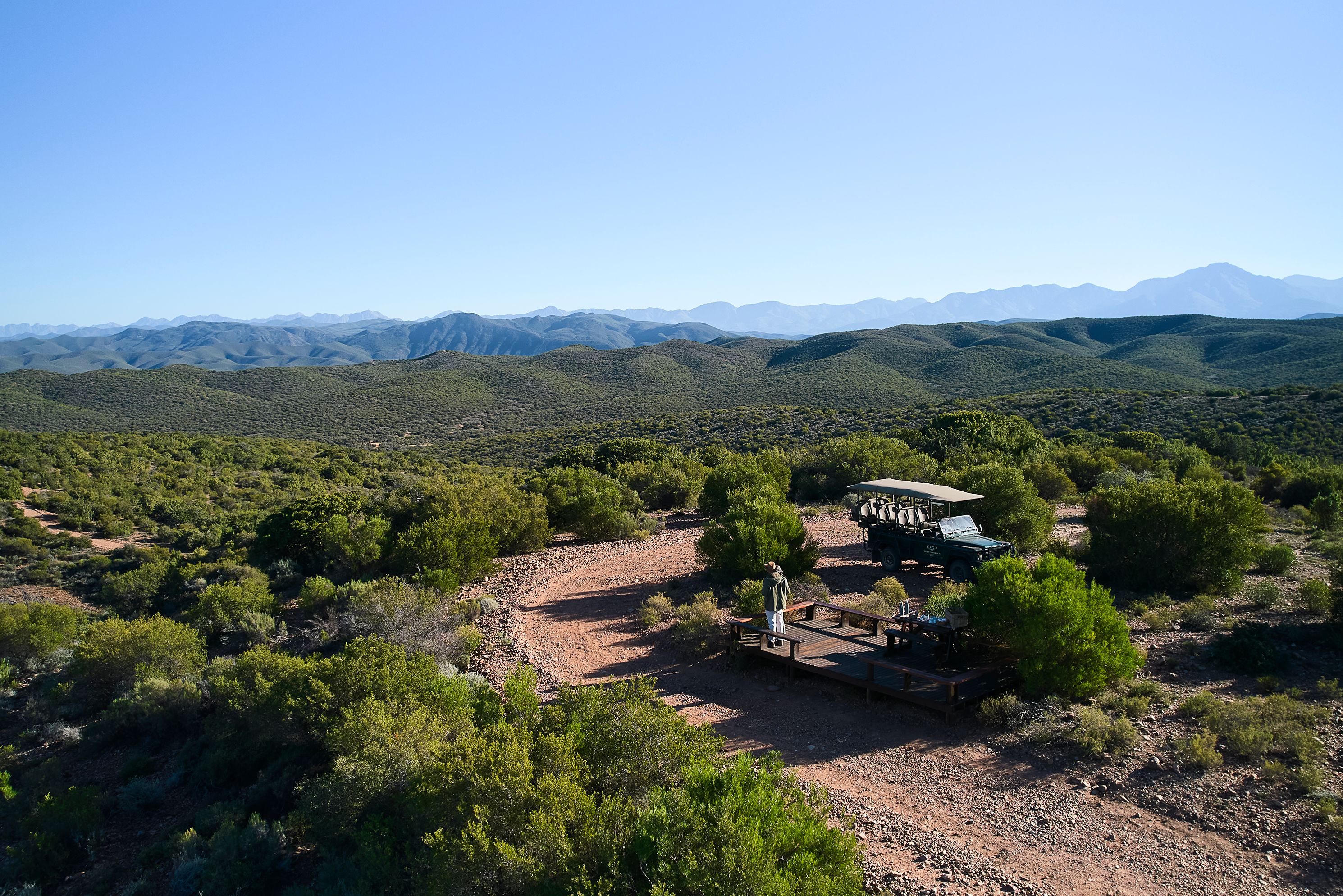 Zuid Afrika Oudtshoorn Klein Karoo Stokstaartjesafari