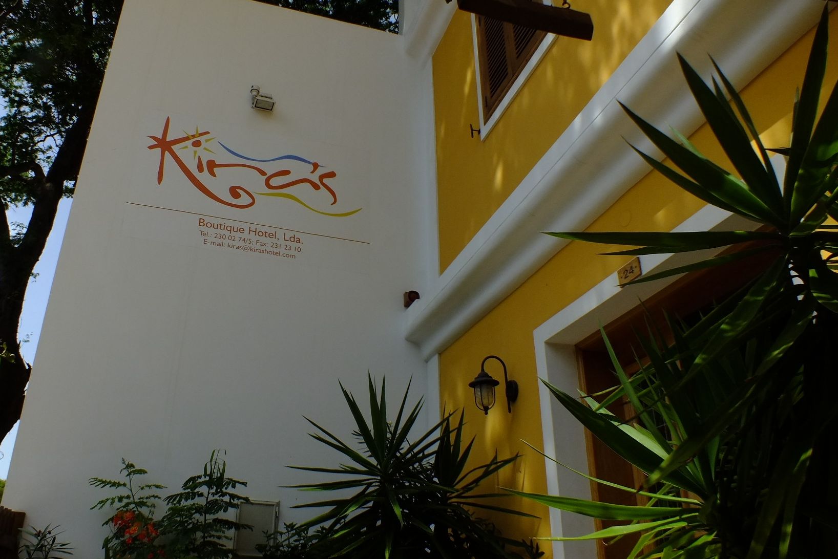 Naambord Kira's Boutique Hotel Sao Vincente Kaapverdië