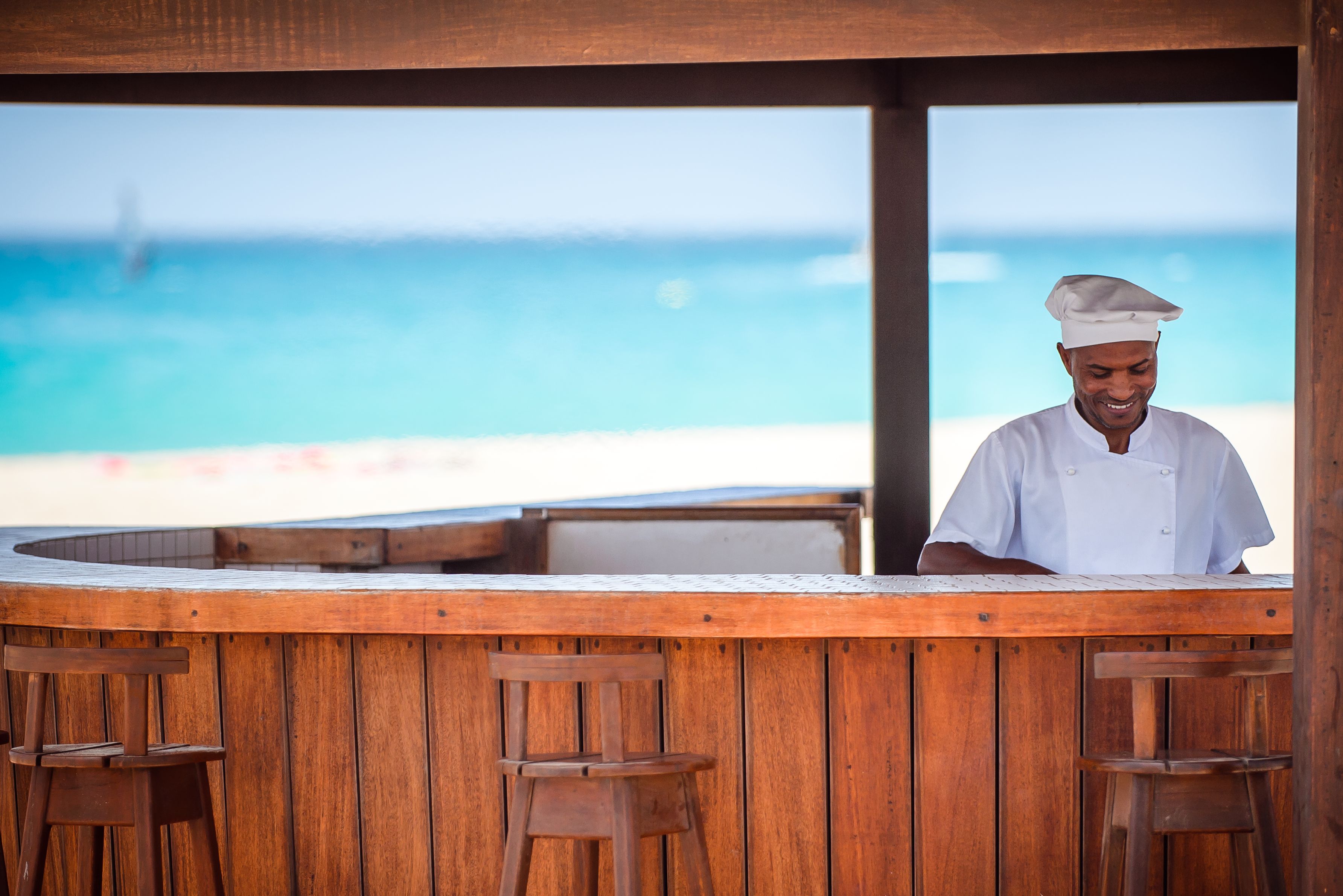 Beachbar op het strand